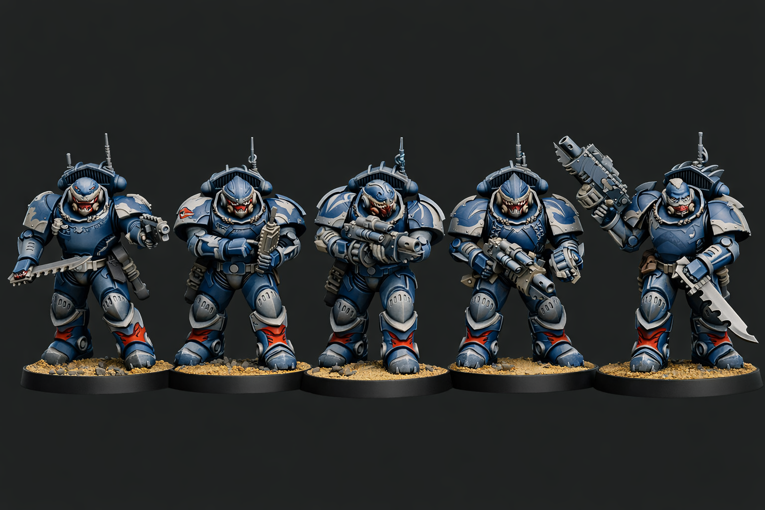 Wai Toa Strike Force 32mm Resin Miniatures – Grimdark Sci Fi Army for Wargaming