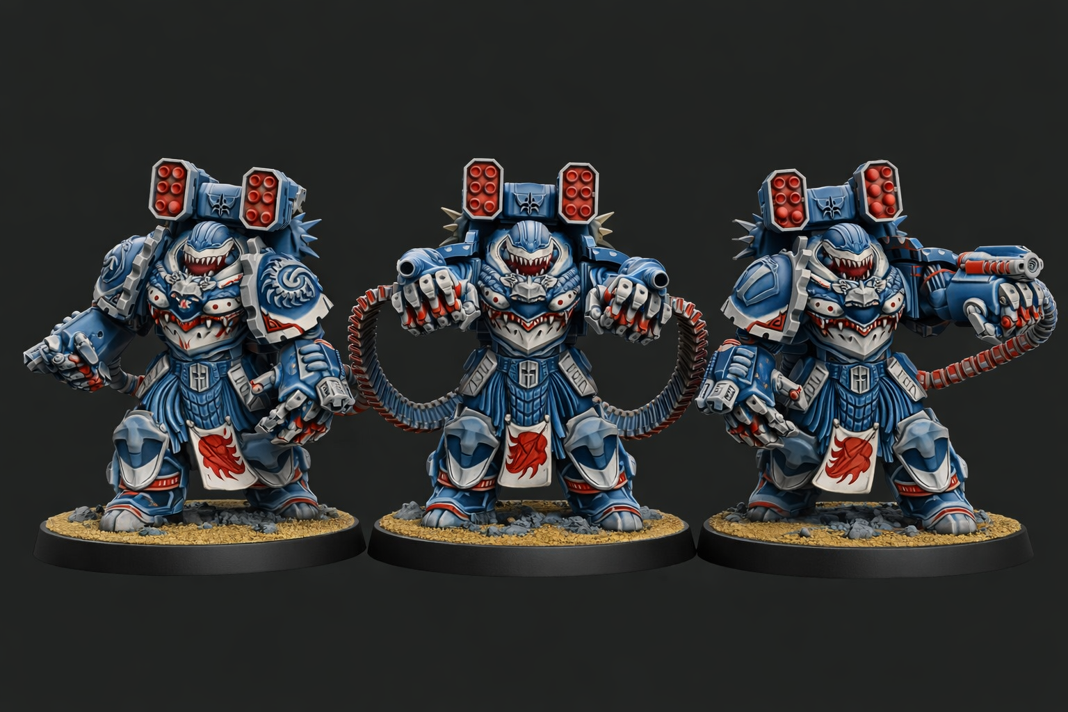 Wai Toa Warband 32mm Resin Miniatures – Grimdark Sci Fi Elite Squad for Wargaming