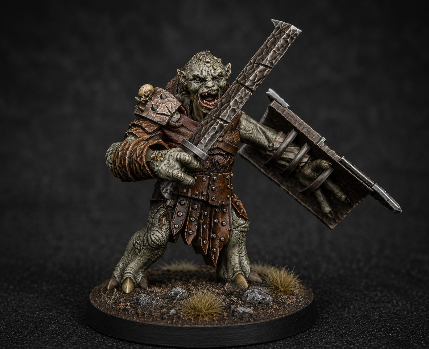 Warbreed Troll 28mm Resin Miniature – Fantasy Monster for DnD and Wargaming