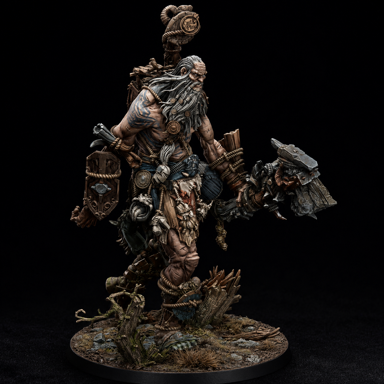 Ancient Giant Jattir 32mm Resin Miniature – Colossal Giant for DnD and Fantasy Wargaming
