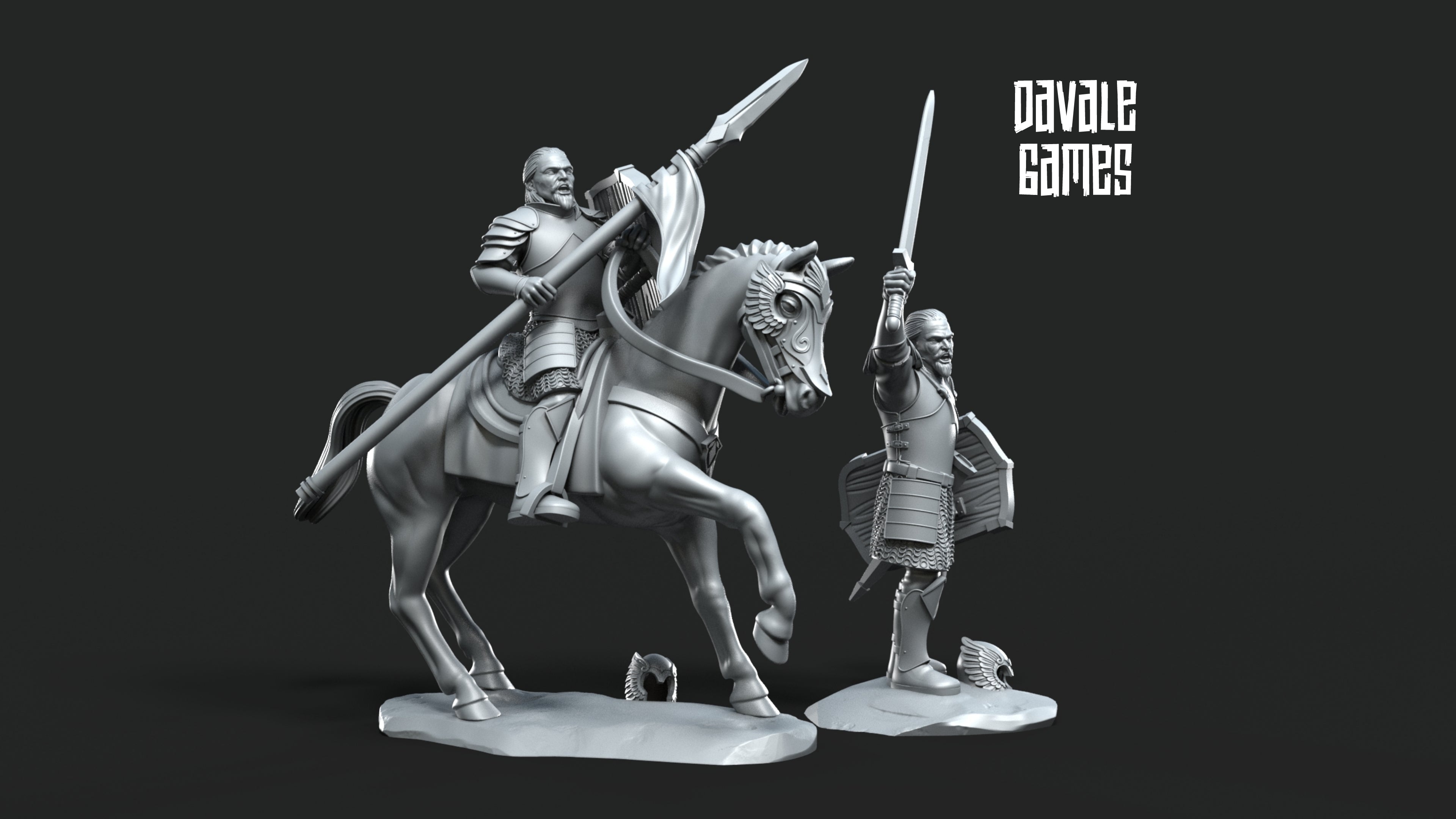 Grey Castle Strike Force 28mm Resin Miniatures – Fantasy Army Set for DnD and Wargaming