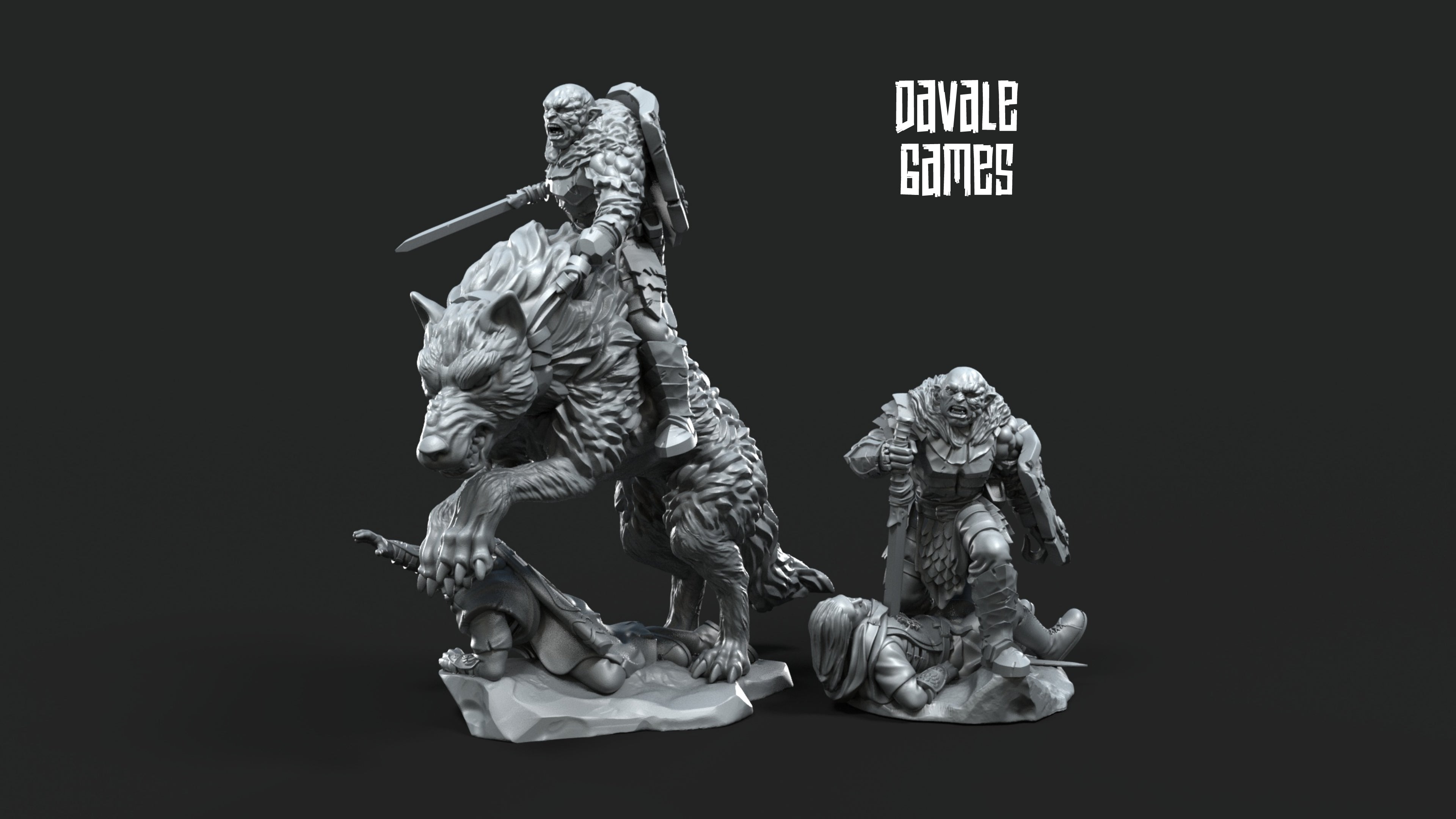 Dark City of Morlok Legion 28mm Resin Miniatures – Fantasy Orc Army for DnD and Wargaming