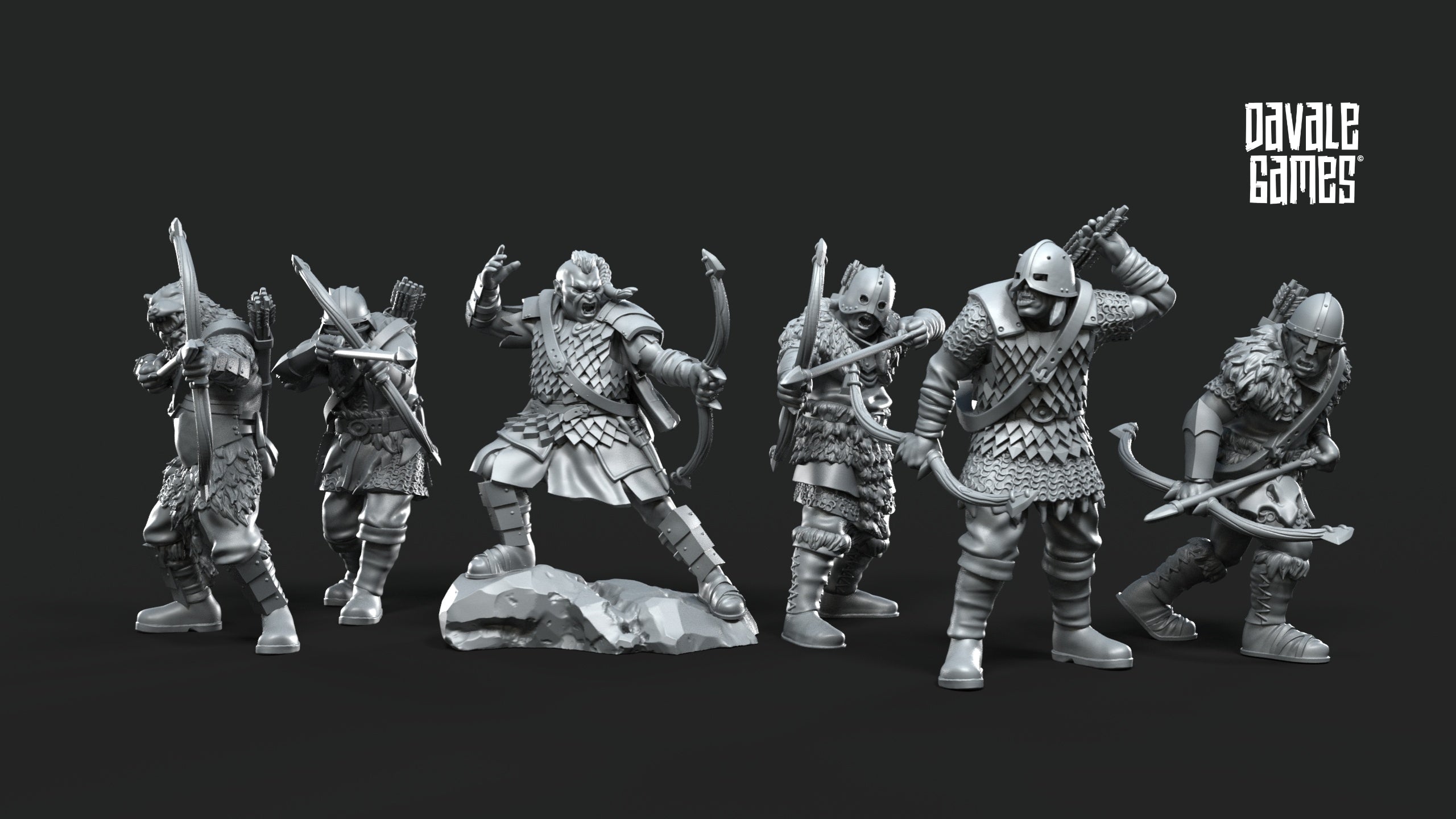 Dark City of Morlok Legion 28mm Resin Miniatures – Fantasy Orc Army for DnD and Wargaming