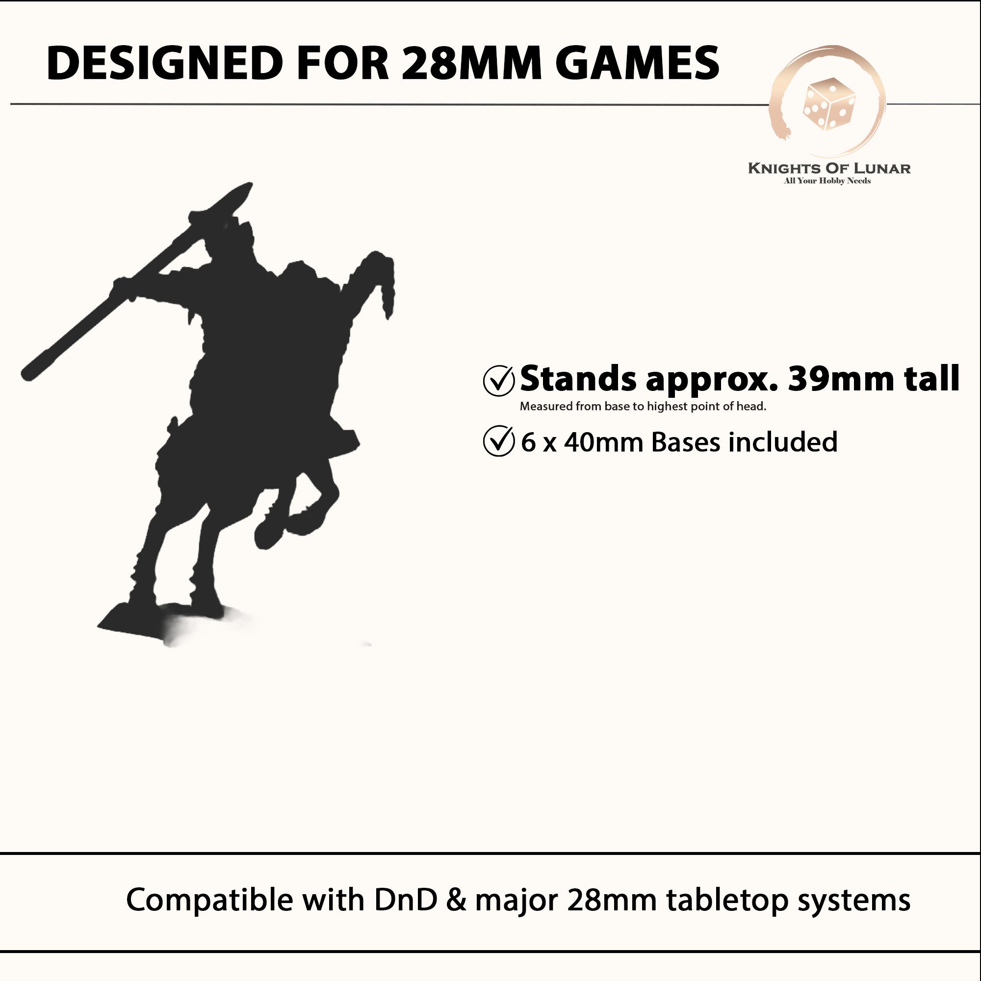 Dwarf Goat Riders 28mm Resin Miniatures – Fantasy Cavalry for DnD and Wargaming