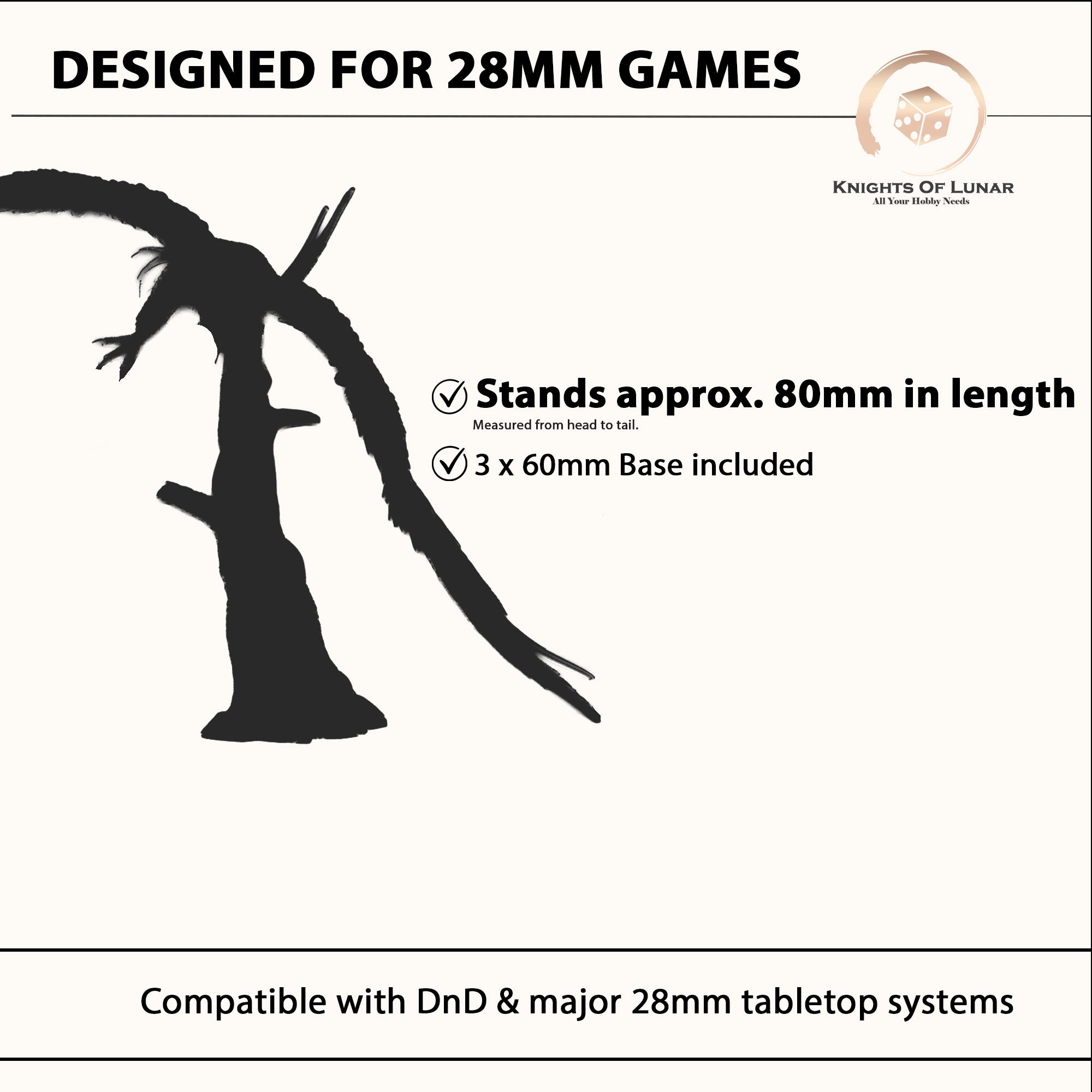 Great Eagles 28mm Resin Miniatures Set of 3 – Fantasy Flying Beasts for DnD and Wargaming