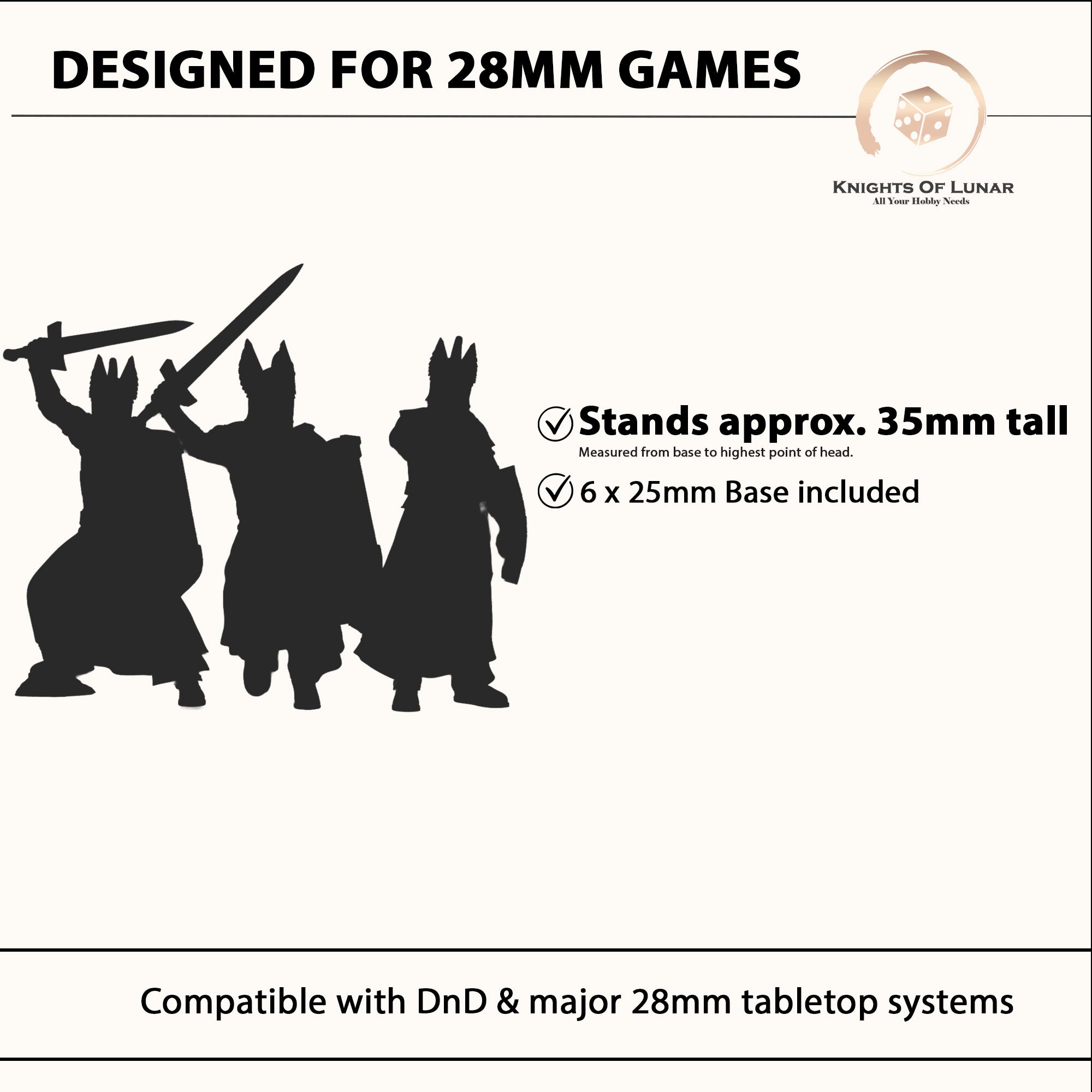 White Swan Warriors with Shields 28mm Resin Miniatures – Fantasy Infantry for DnD and Wargaming