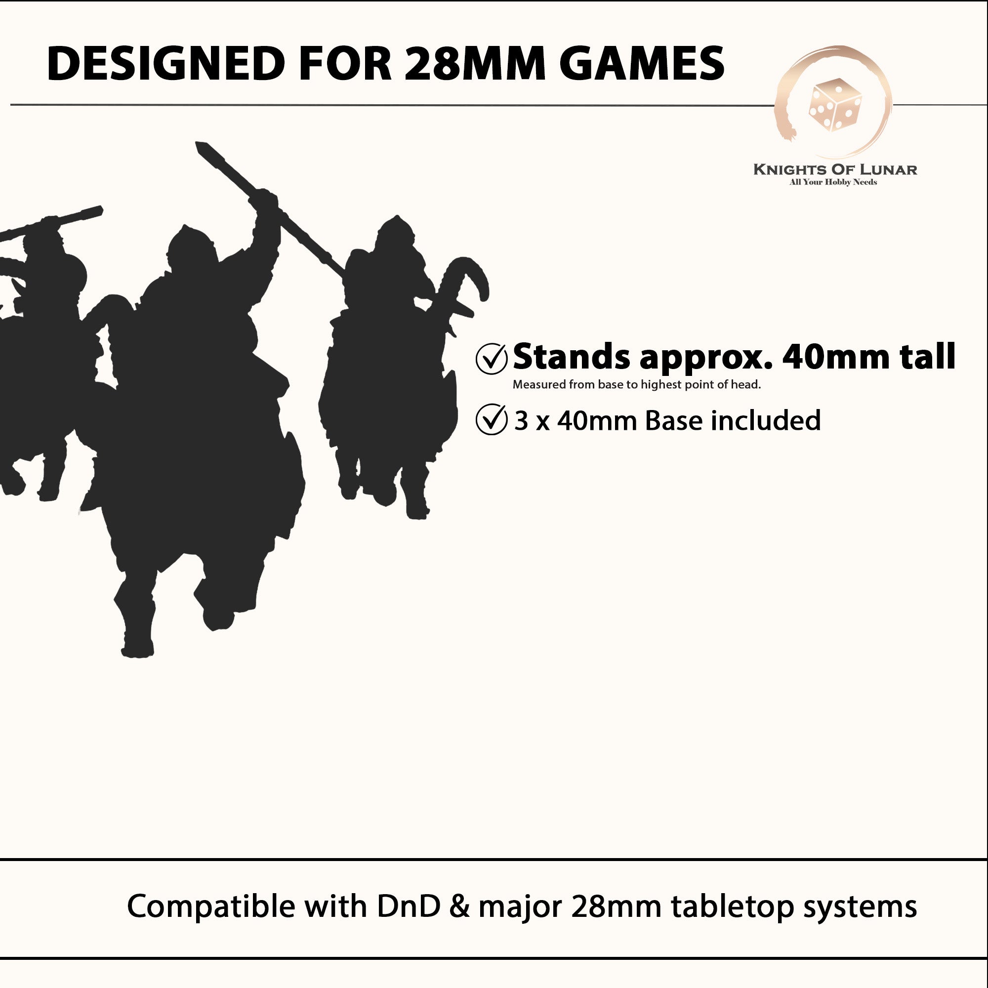 Dwarven Mountain Goat Riders 28mm Resin Miniatures – Steelvein Clan Fantasy Cavalry for DnD and Wargaming