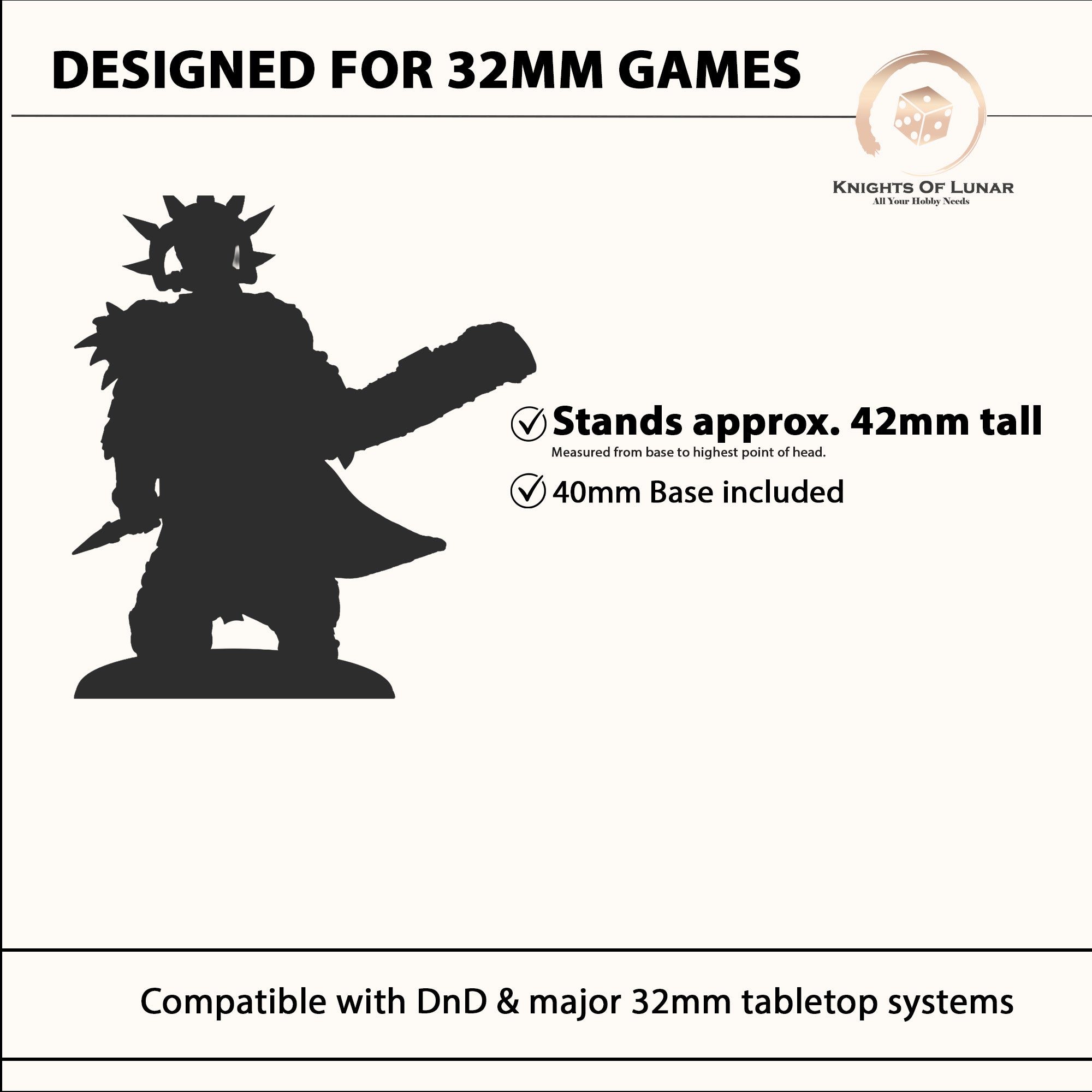 Wai Toa Captain 32mm Resin Miniature – Sci Fi Fantasy Hero for Wargaming and DnD