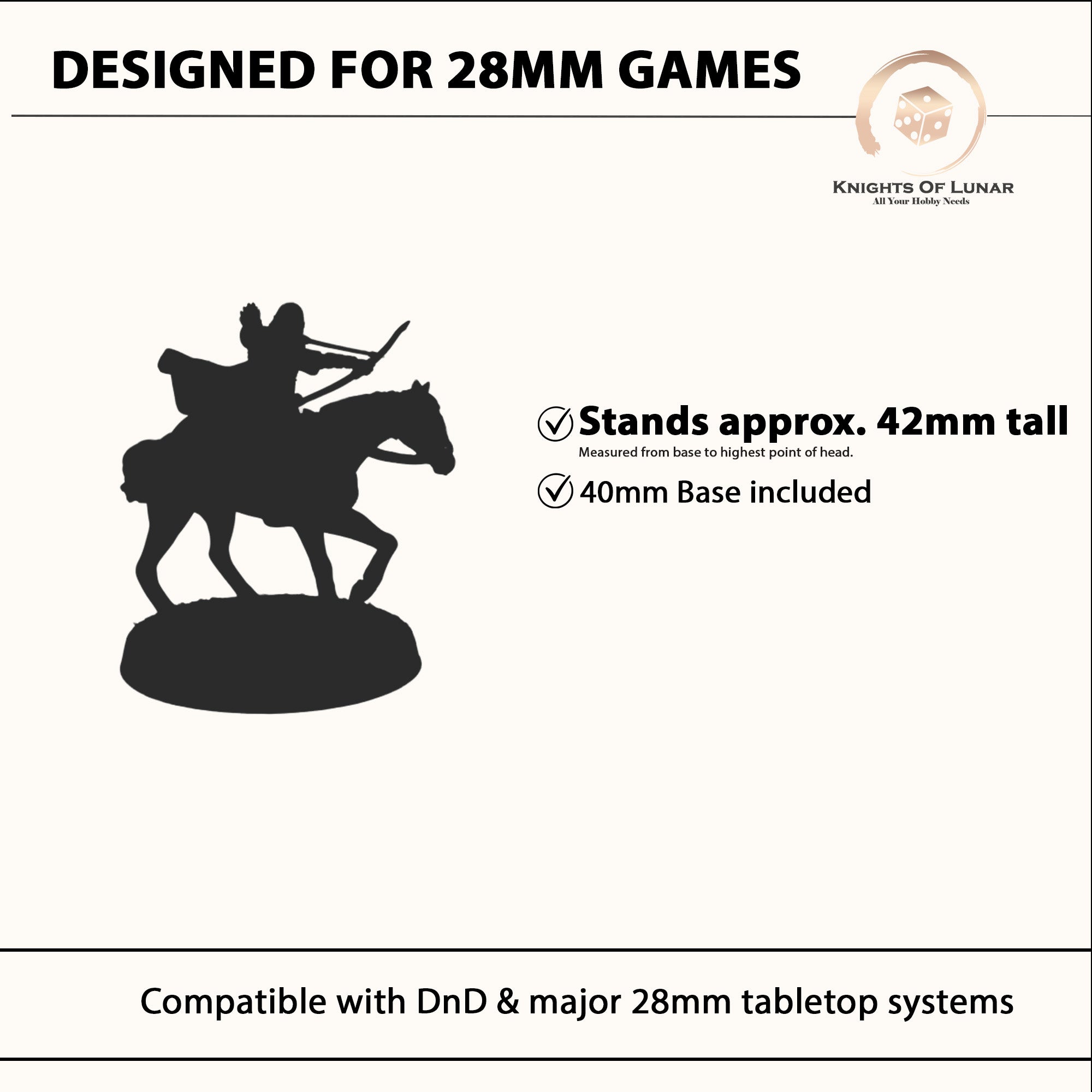West Human Command Group 28mm Resin Miniatures – Fantasy Hero Set for DnD and Wargaming