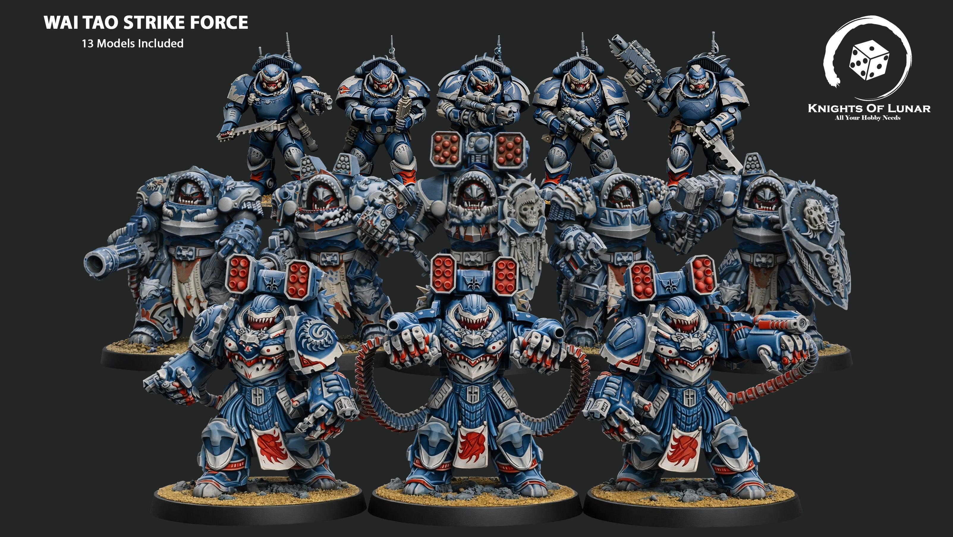 Wai Toa Strike Force 32mm Resin Miniatures – Grimdark Sci Fi Army for Wargaming