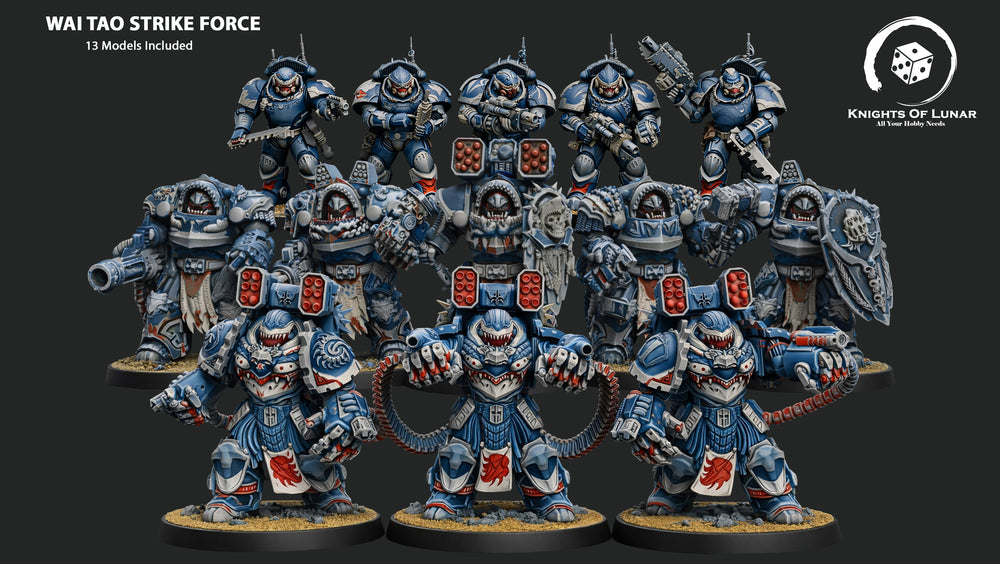 Wai Toa Strike Force 32mm Resin Miniatures – Grimdark Sci Fi Army for Wargaming