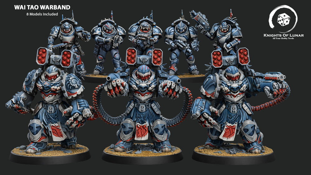 Wai Toa Warband 32mm Resin Miniatures – Grimdark Sci Fi Elite Squad for Wargaming