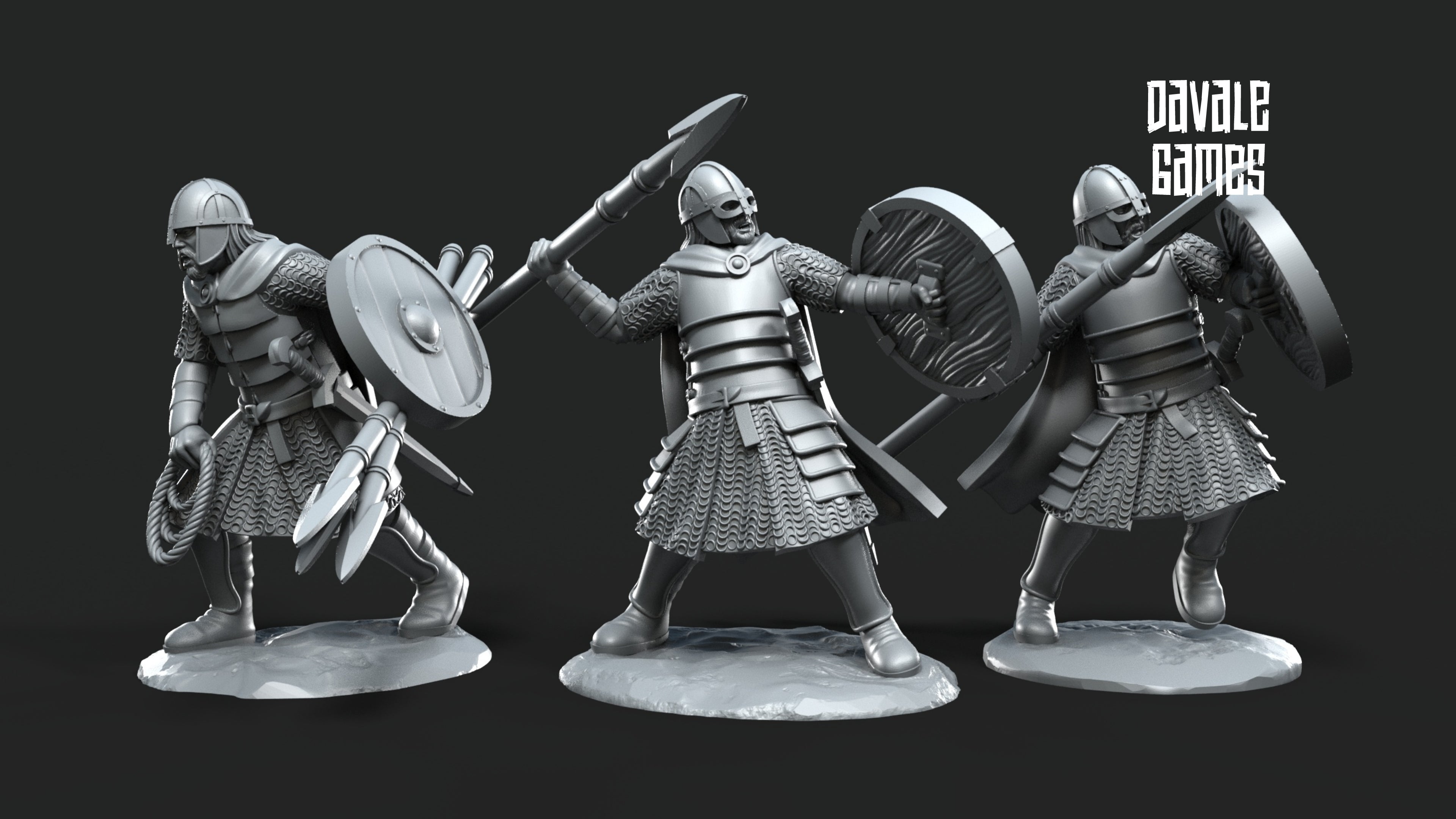 West Human Warrior Pack 28mm Resin Miniatures – Fantasy Infantry Army Set for DnD and Wargaming
