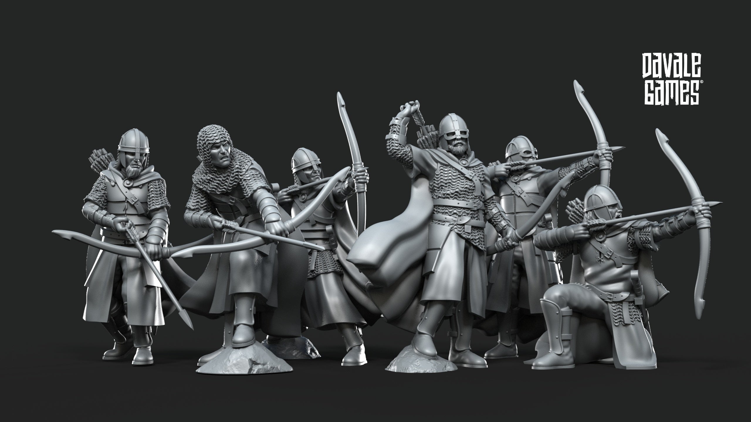 West Human Warrior Pack 28mm Resin Miniatures – Fantasy Infantry Army Set for DnD and Wargaming