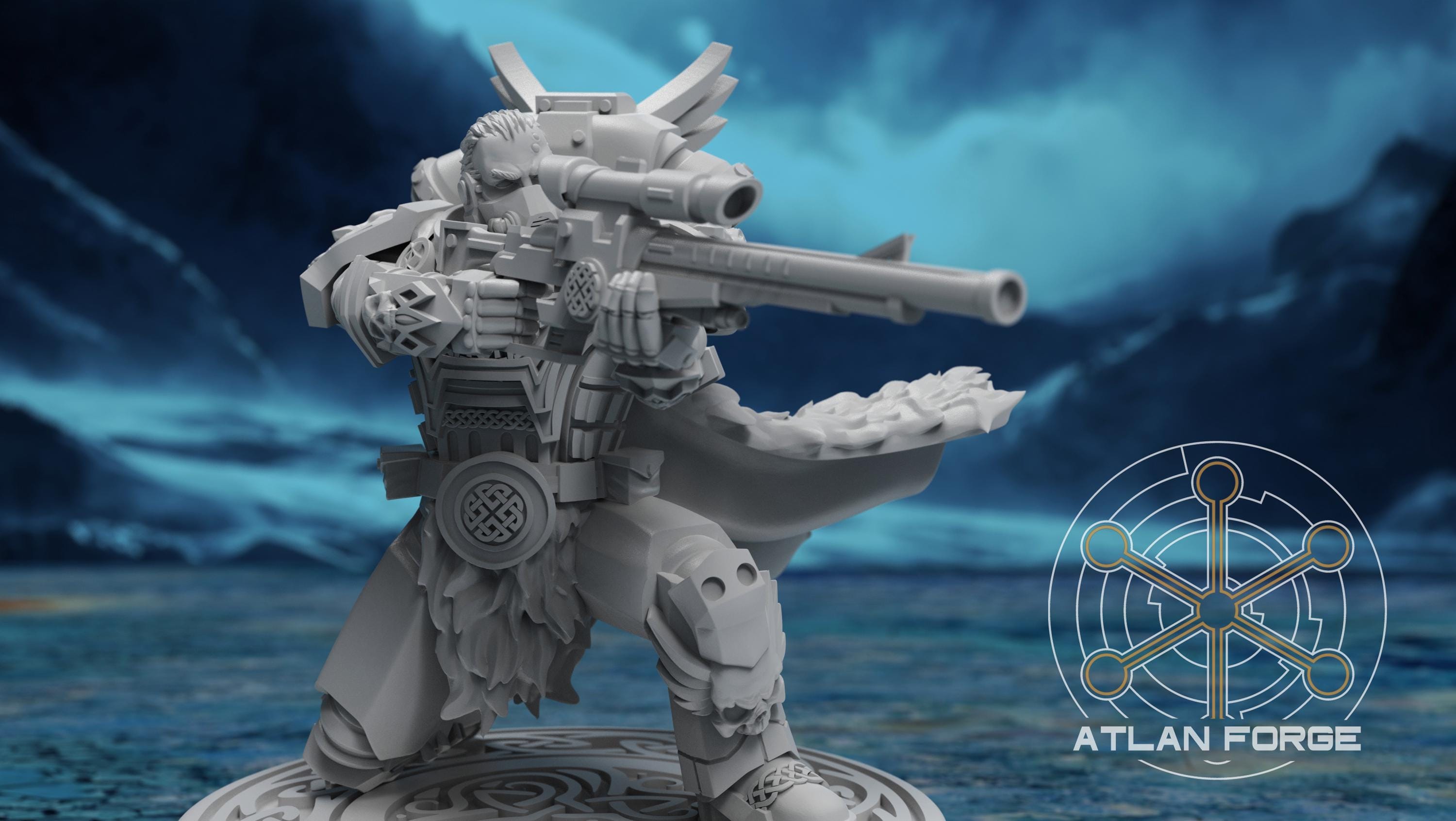 Asgardian Snipers 32mm sci-fi fantasy miniature tabletop games grimdark RPGs dnd wargaming miniature dungeons and dragons painting