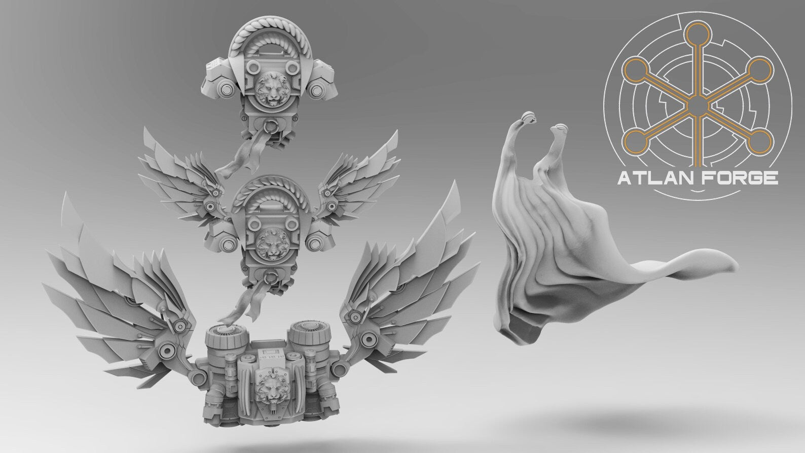 Angelic crash captain 32mm sci-fi fantasy miniature for tabletop games grimdark RPGs dnd wargaming miniature dungeons and dragons gift