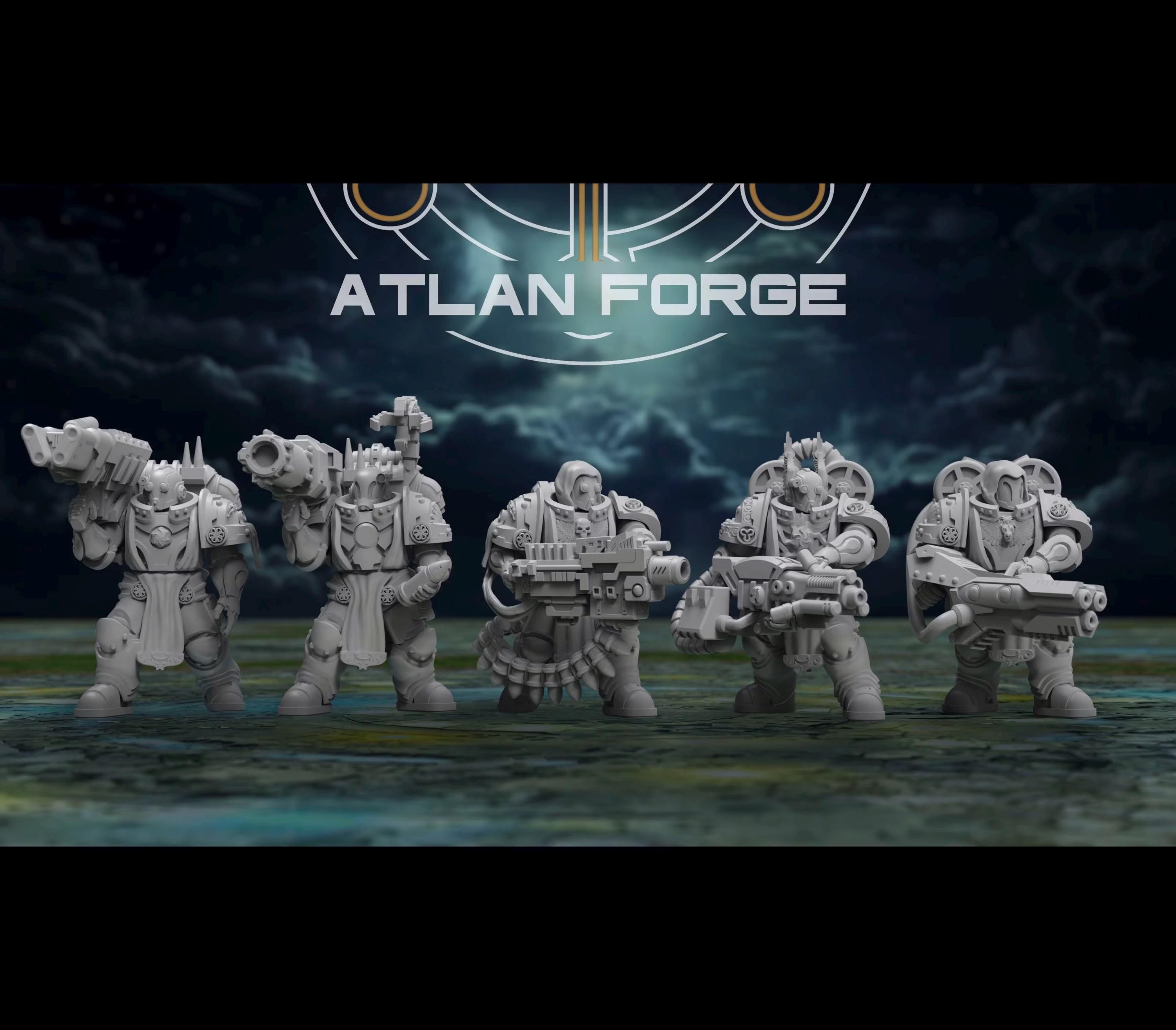 Knights Angelic Retaliators 32mm sci-fi fantasy miniature tabletop games grimdark RPGs dnd wargaming miniature dungeons and dragons painting