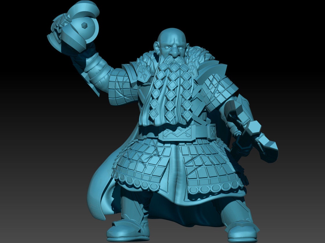 Stonehand Dwarf King 28mm dnd miniature dungeon and dragons fantasy wargaming miniature tabletop wargame fantasy miniature for painting gift