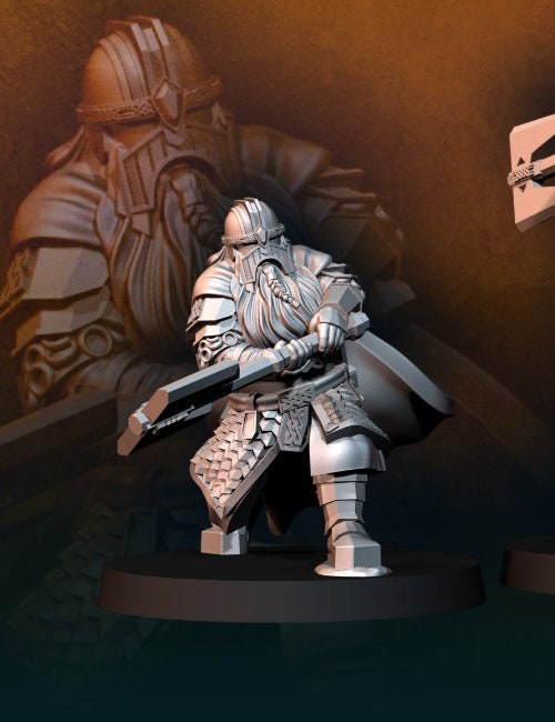 Kalak dwarf king guards 28mm miniatures fantasy dungeons and dragons miniature wargaming miniatures tabletop dnd dwarf army miniatures