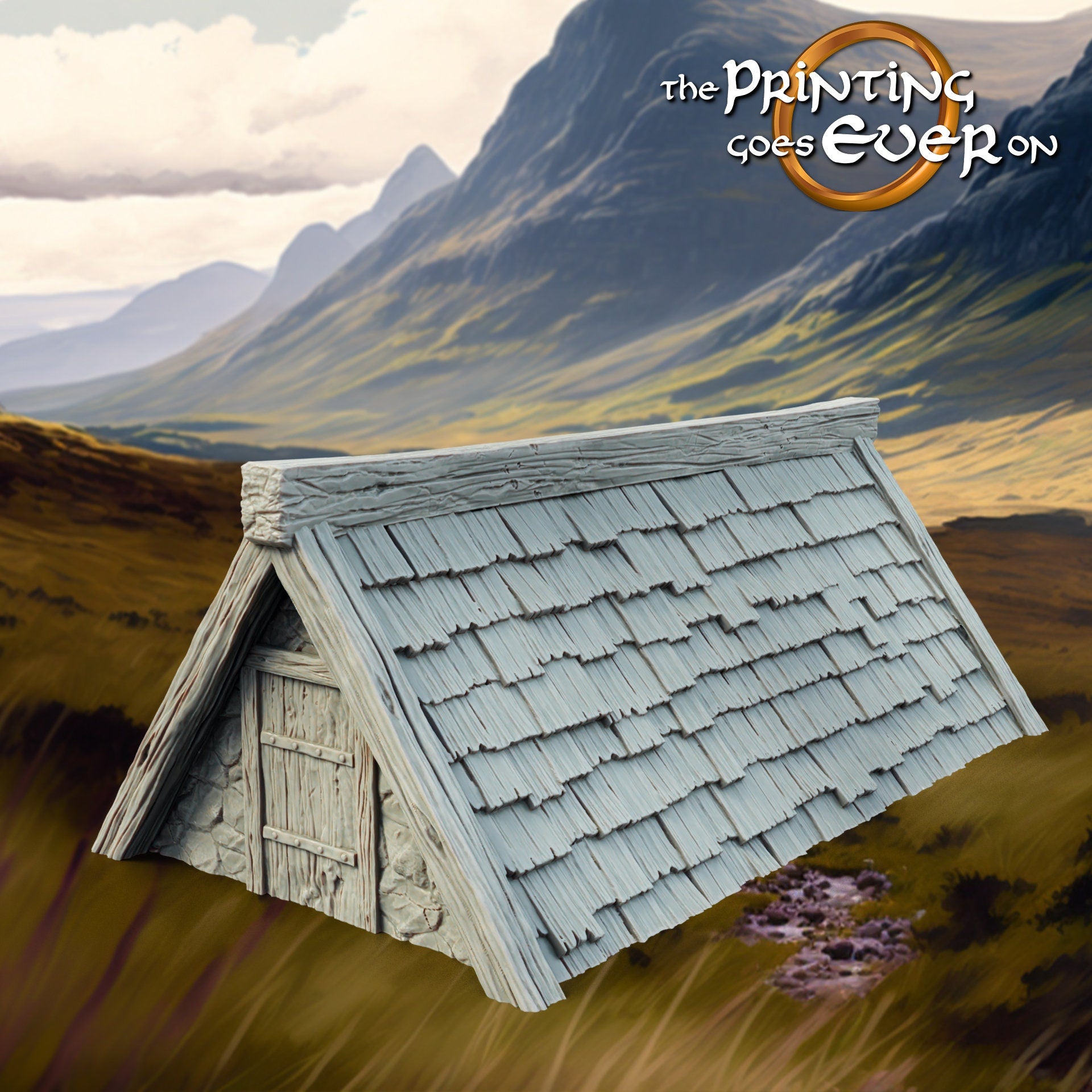 Farmstead Terrain Pasture Cottage 28mm Scatter Terrain tabletop fantasy wargaming terrain for dnd dungeons and dragons pathfinder miniature