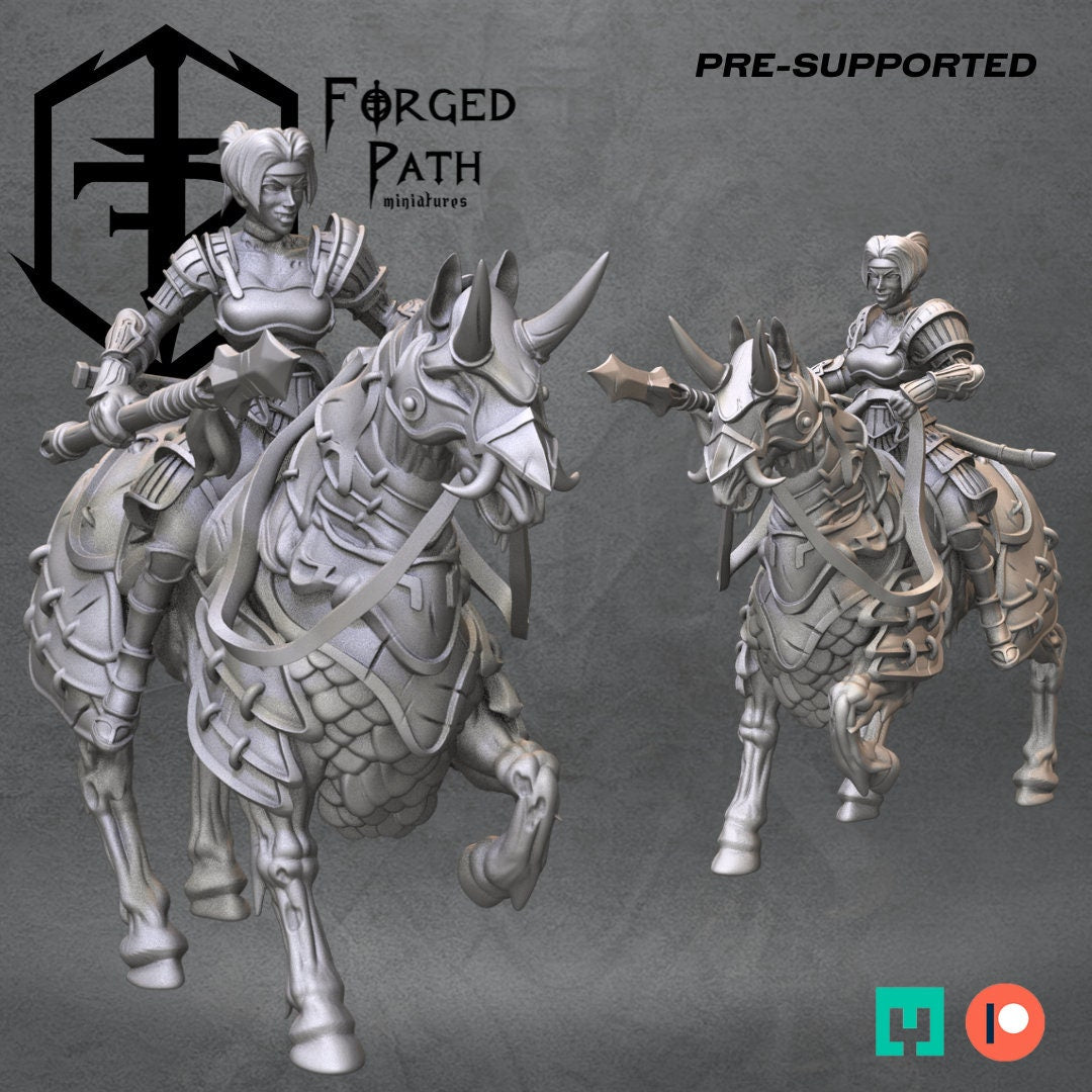 Blades of the cursed Vampire Knights mounted Fantasy Wargaming Miniatures 32mm