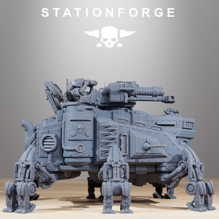 Scavenger Heavy Tank 32mm Resin Miniature – Grimdark Sci Fi War Machine for Wargaming