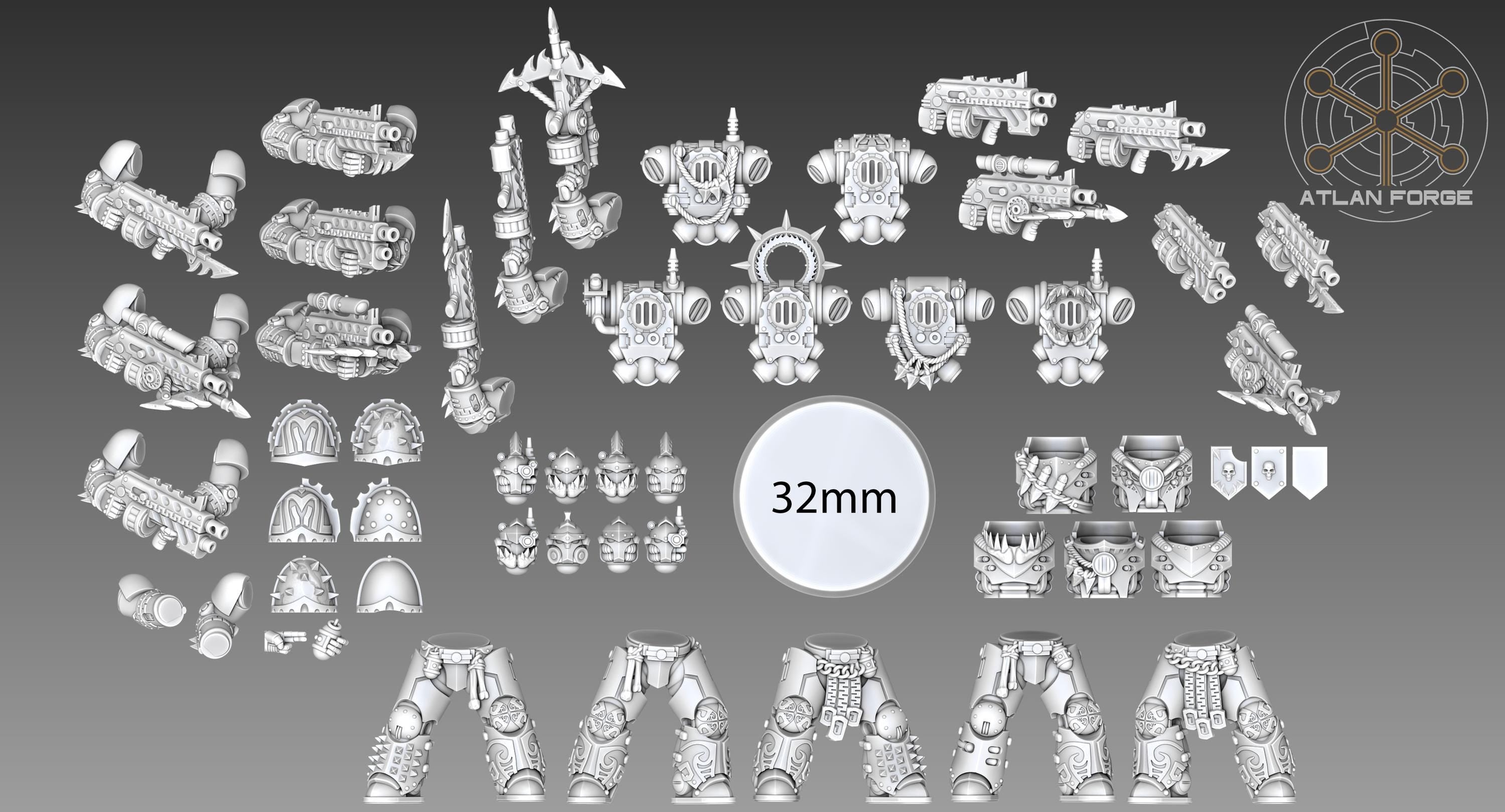 Wai Toa Teina Kore Void Brothers 32mm sci-fi fantasy for tabletop games grimdark RPGs dnd wargaming miniature dungeons and dragons
