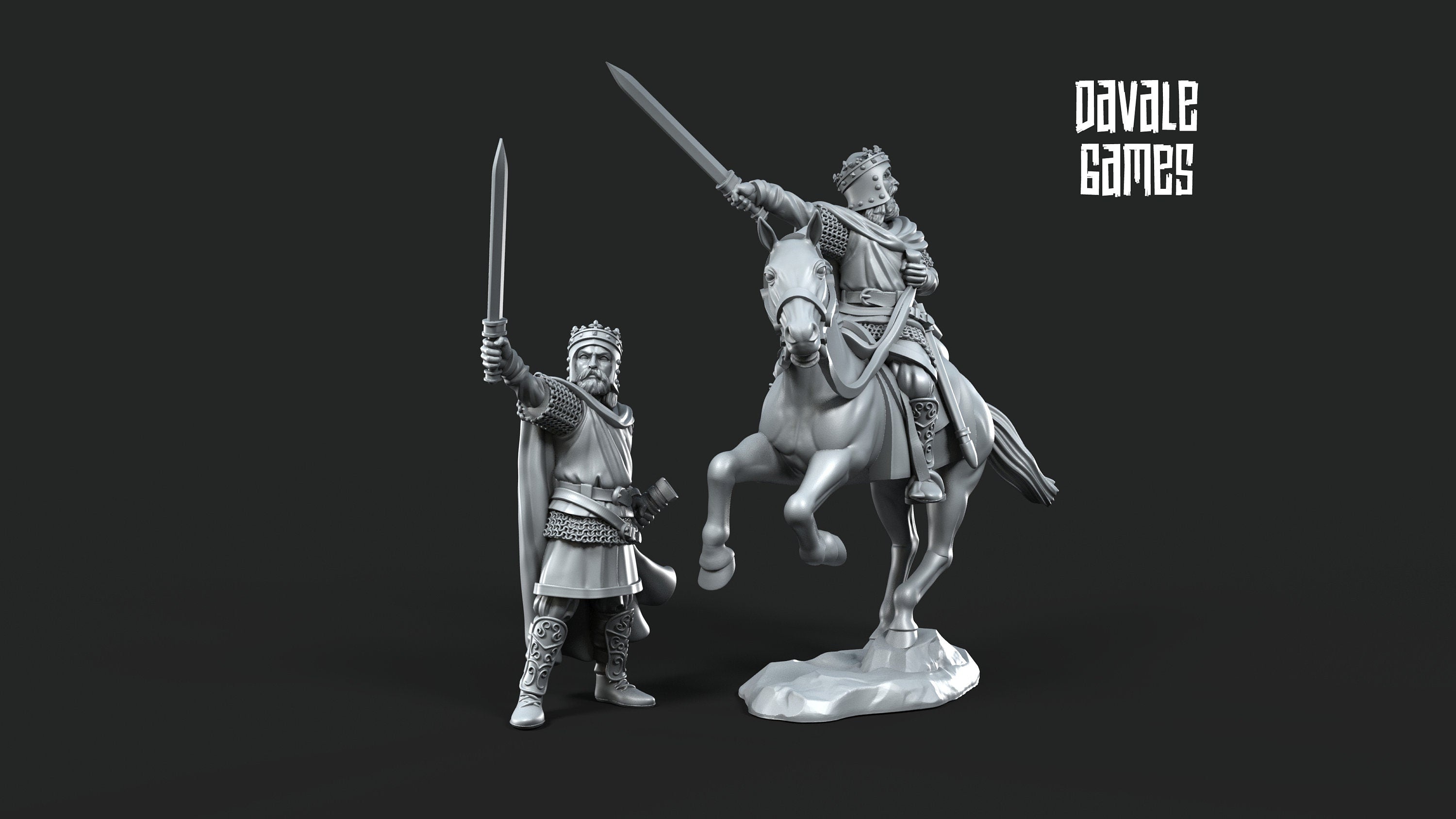 king of Gepids Germanic tribe 28mm miniatures dnd fantasy miniatures dungeons & dragons miniatures painting tabletop wargames