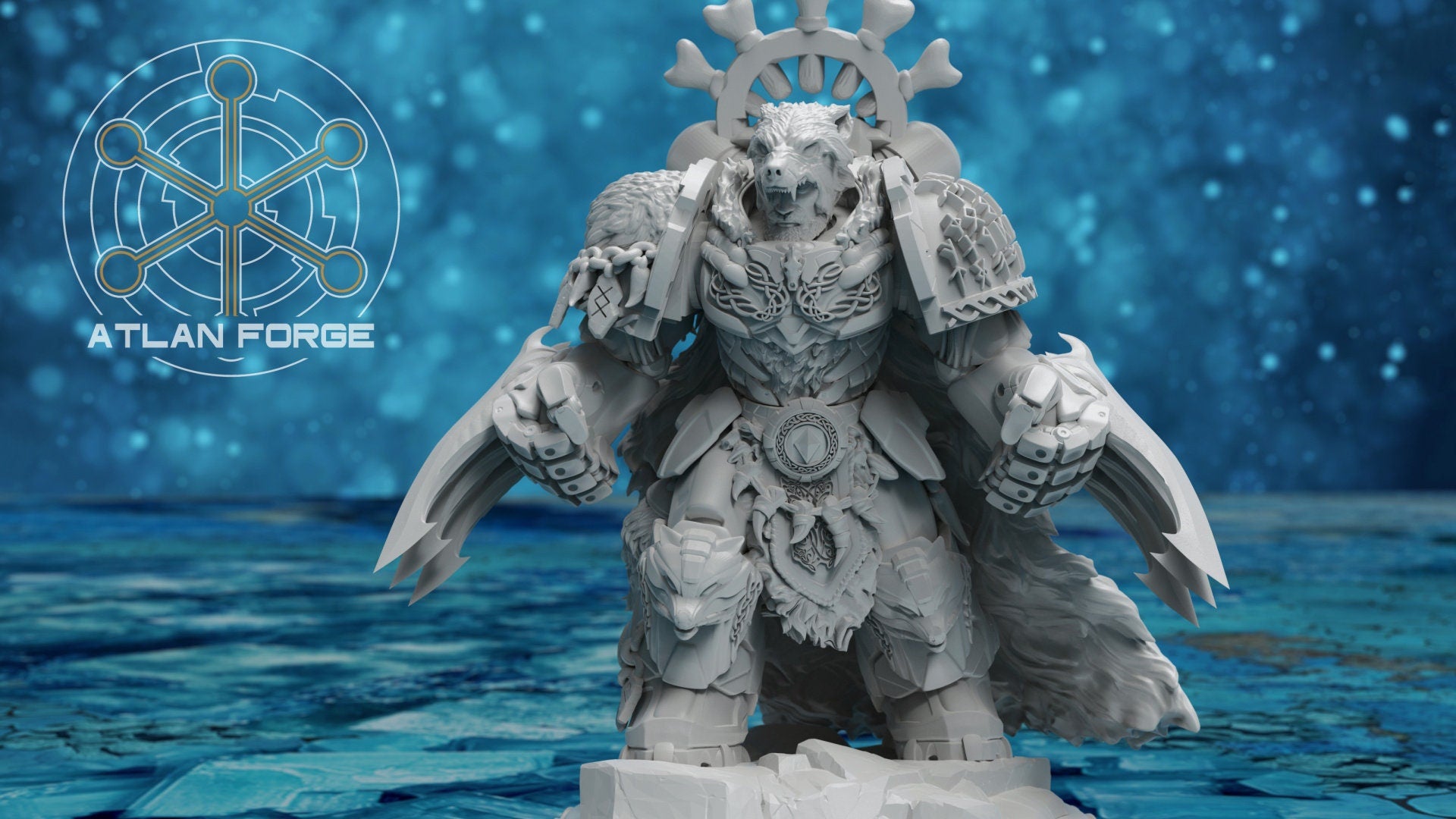 Asgardian Aegis captain 32mm sci-fi fantasy miniature for tabletop games grimdark RPGs dnd wargaming miniature dungeons and dragons