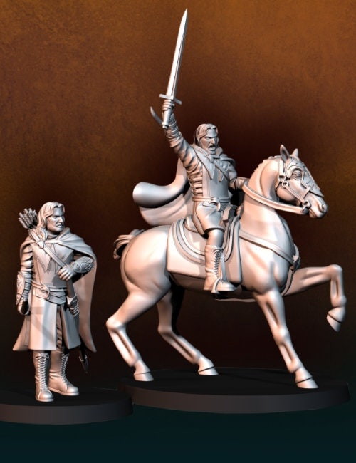 White tower Captain 28mm dnd miniature dungeon and dragons wargaming miniature tabletop wargame fantasy miniature for painting