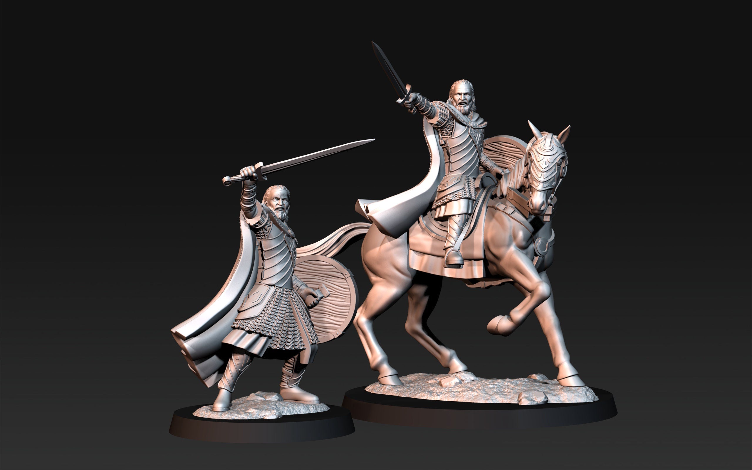 West Human King 28mm dnd miniature dungeon and dragons wargaming miniature tabletop wargame fantasy miniature for painting
