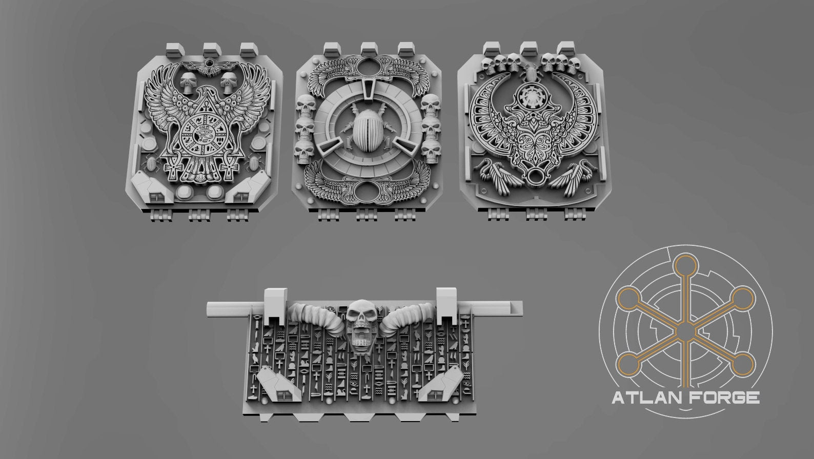 Aegyptian Vehicle Ornaments 32mm Miniature conversions kits fantasy miniature kit bashing set wargaming miniature painting gift RPG tabletop