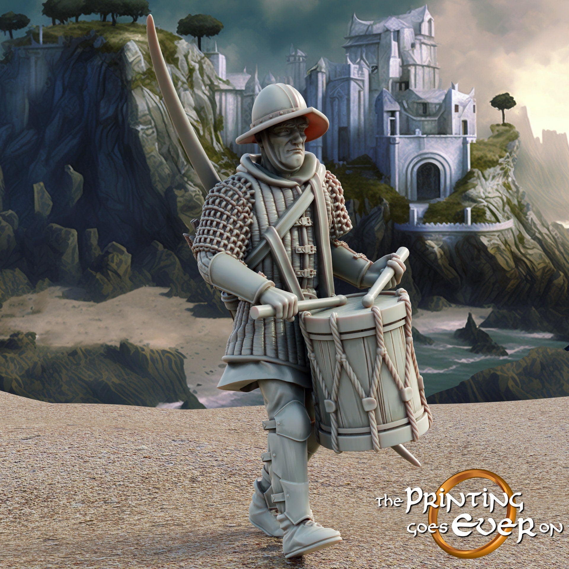 White city swan man at arms bowman dnd fantasy tabletop wargames 28mm