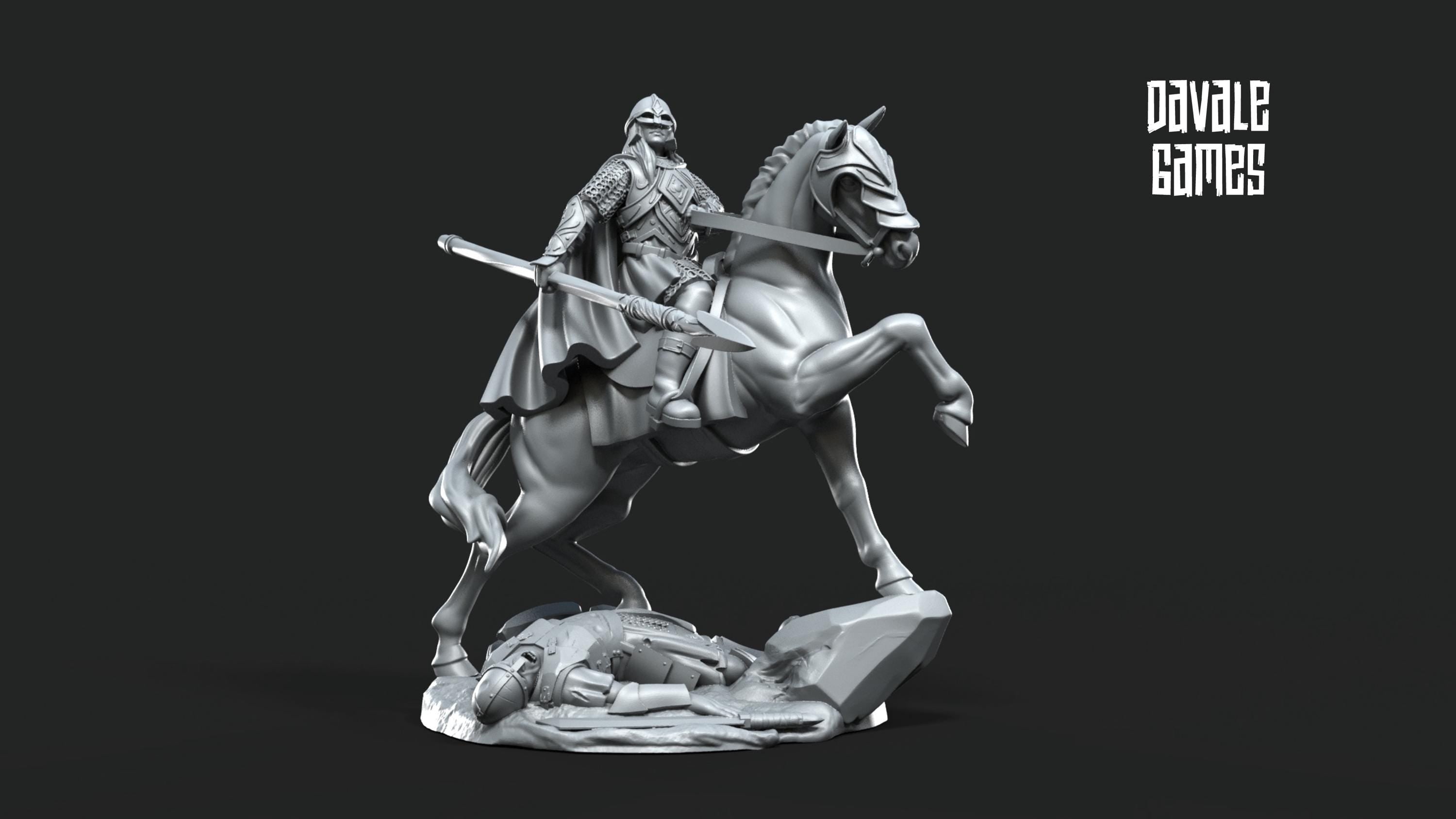 West Human Horse Lady Miniature | 28mm Fantasy DnD RPG Figure | Tabletop Wargame Model for Painting, Display, or Dungeon Gift Use