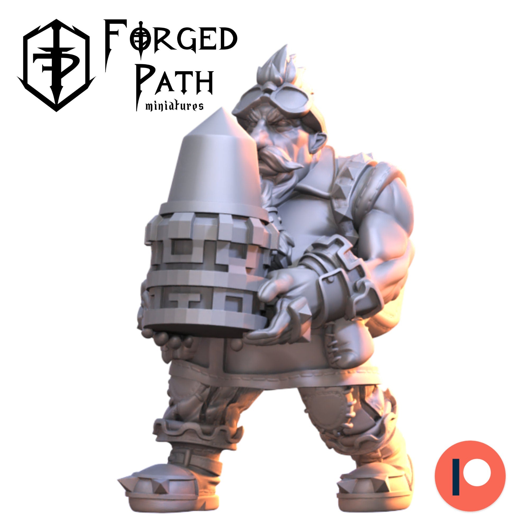 Pirate dwarfs mortar and crew LOTR dnd fantasy tabletop wargames
