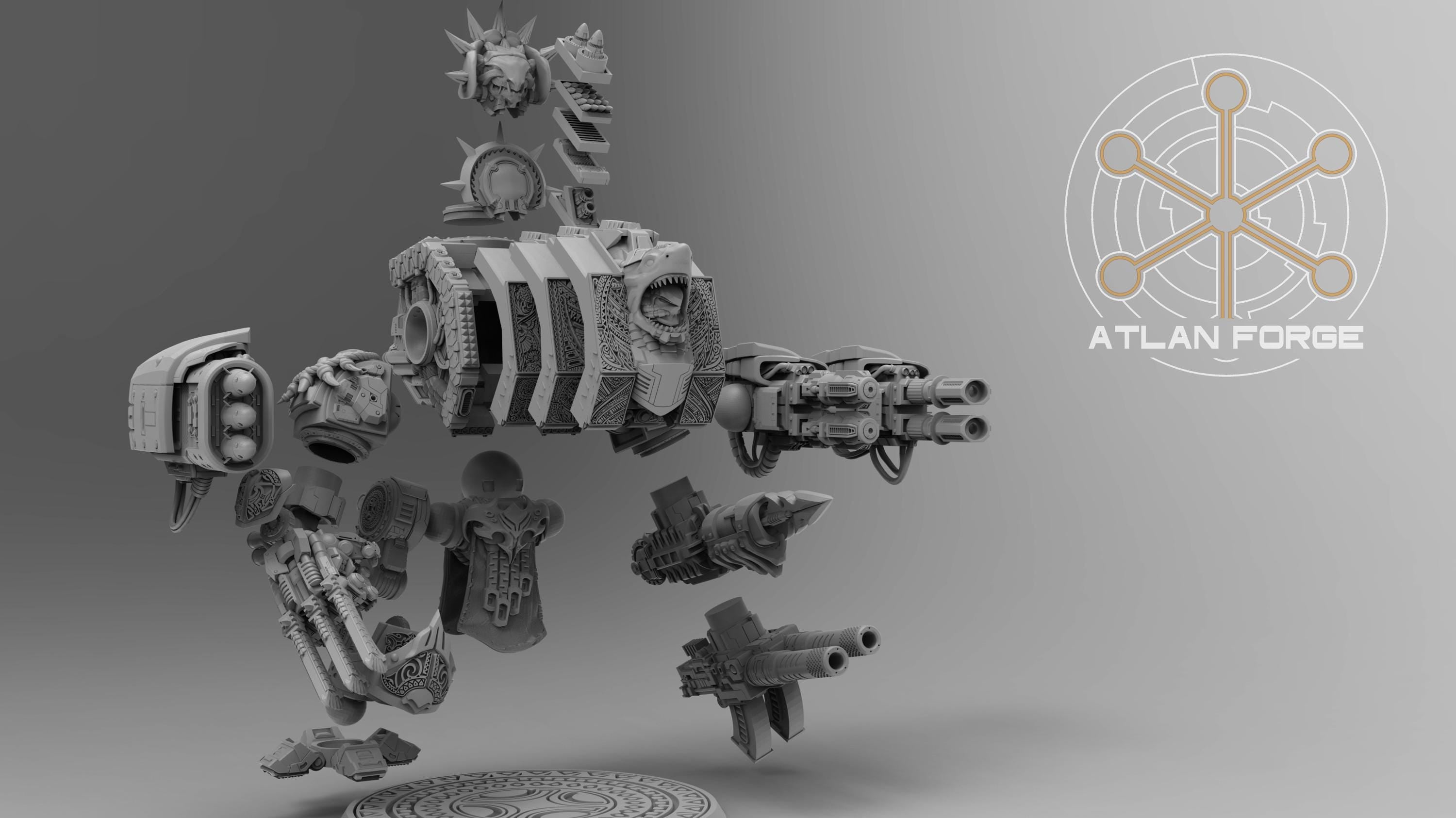 Wai Toa Wandering Ancestors Dreadnought 32mm wargame fantasy miniature wargaming miniature dungeons and dragons painting RPG tabletop minis
