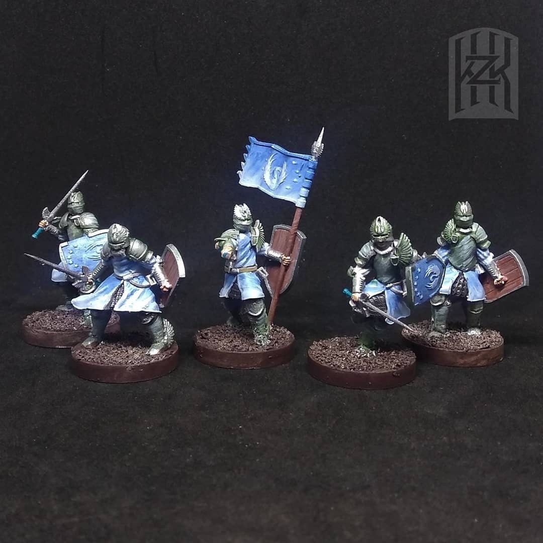 swan knight warriors 28mm dnd miniature dungeon and dragons fantasy wargaming miniature tabletop wargame fantasy miniature for painting gift