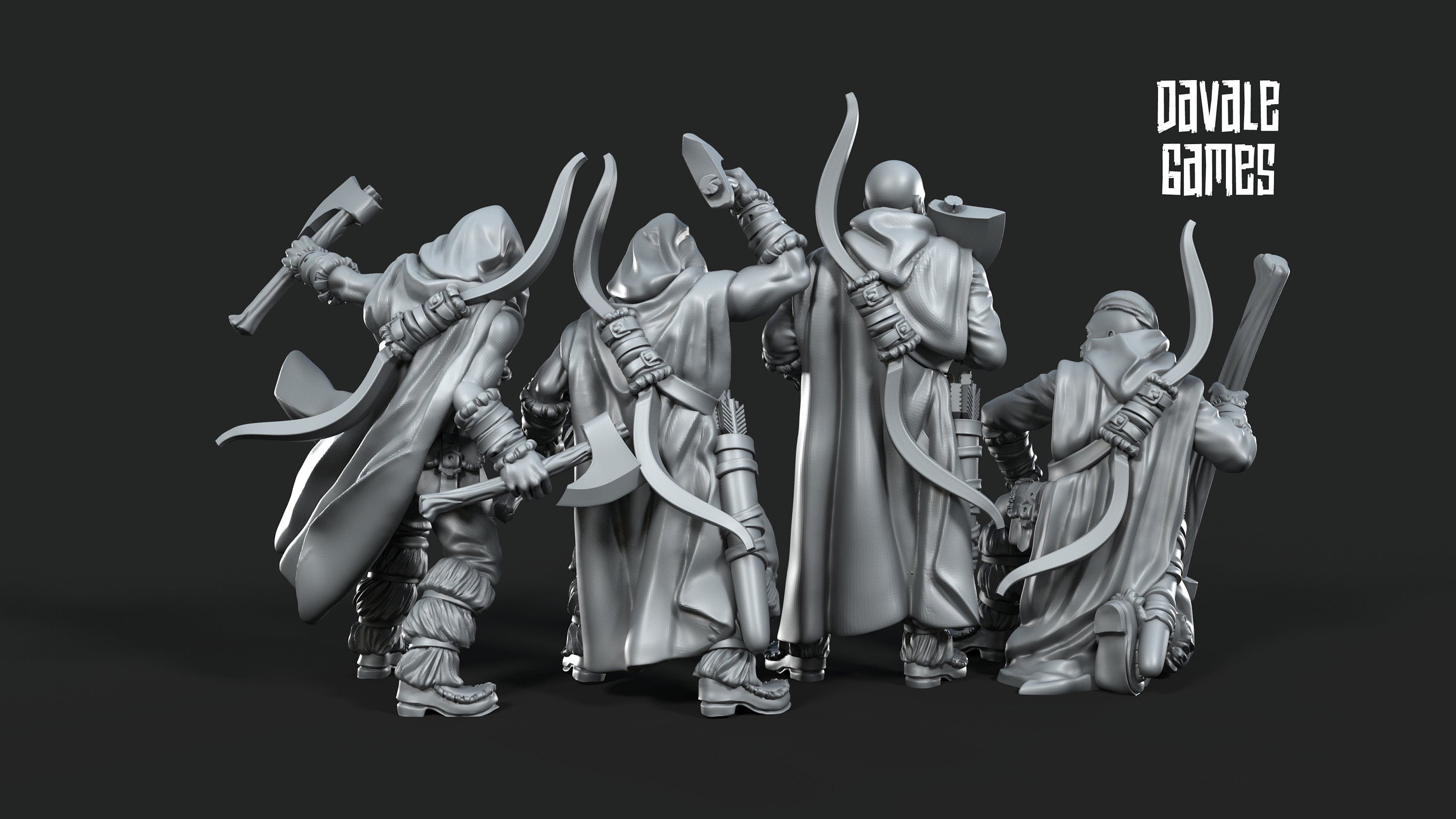 Bearman Warriors 28mm miniatures dnd mini wargaming miniatures dungeon and dragons miniatures for painting fantasy miniatures gift