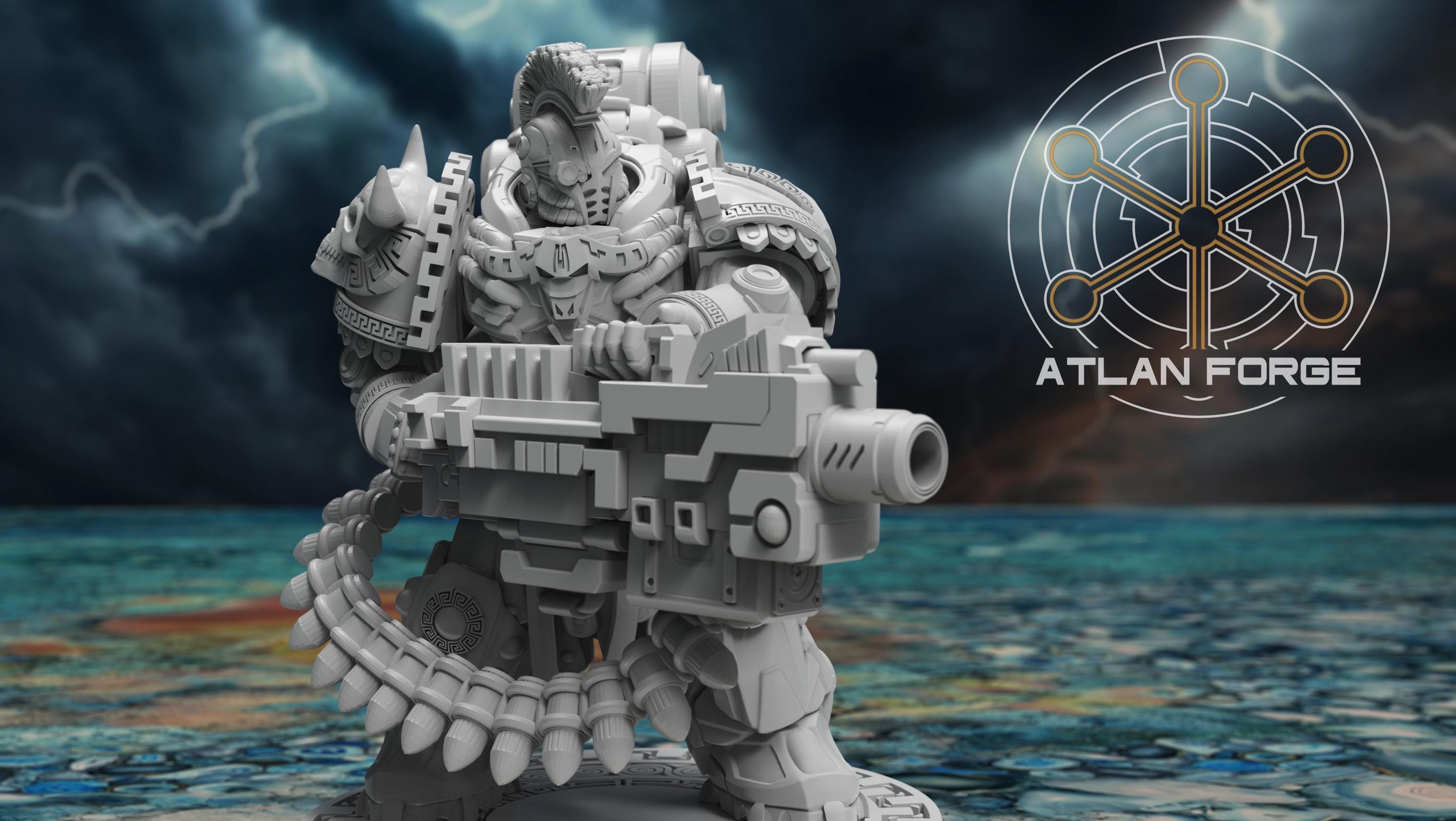 Minoan Heavy Aegis 32mm sci-fi fantasy miniature tabletop games grimdark RPGs dnd wargaming miniature dungeons and dragons painting