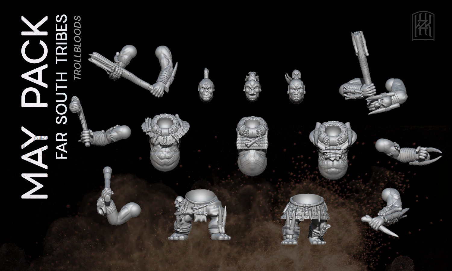 Farsouth trollbloods  28mm miniatures dnd minis fantasy miniatures dungeons and dragons miniatures  wargaming miniatures tabletop wargames