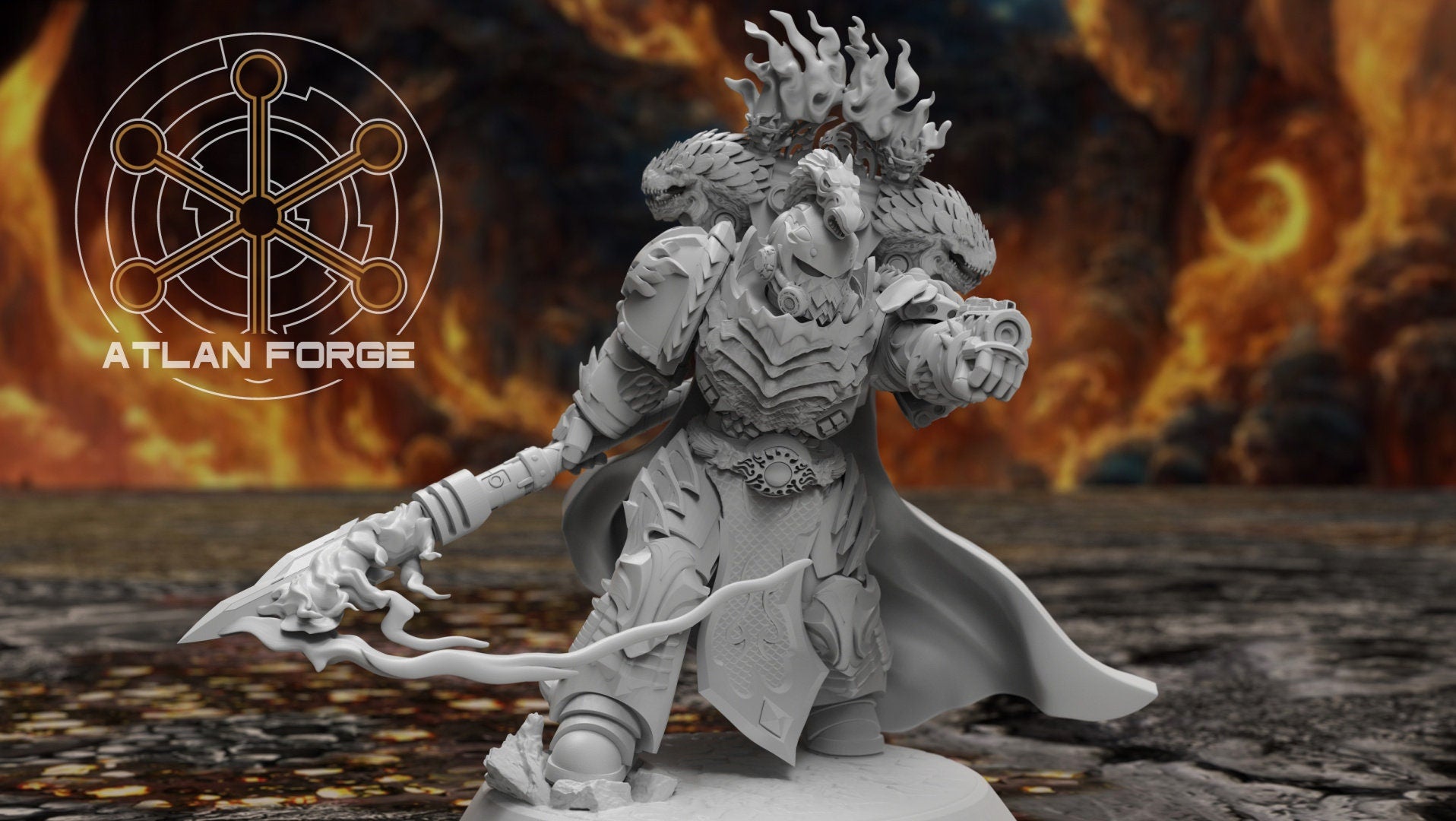 Dragon Knights Captain 32mm wargaming fantasy miniature dnd wargaming miniature dungeons and dragons painting gift RPG tabletop minis