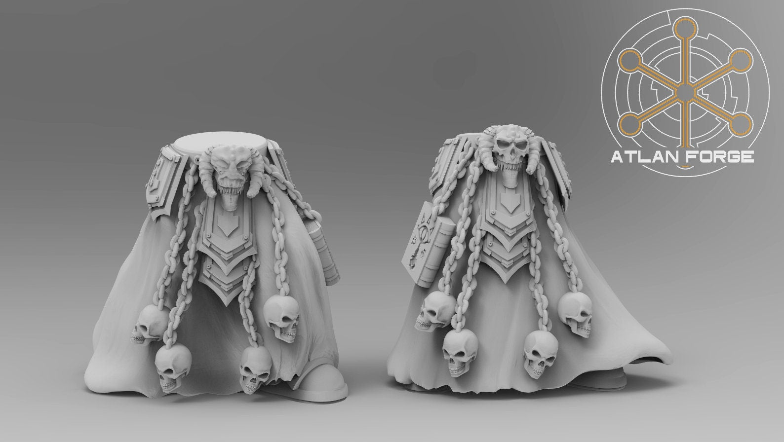 Daemon Sorcerers of hades 32mm sci-fi fantasy miniature for tabletop games grimdark RPGs dnd wargaming miniature dungeons and dragons.