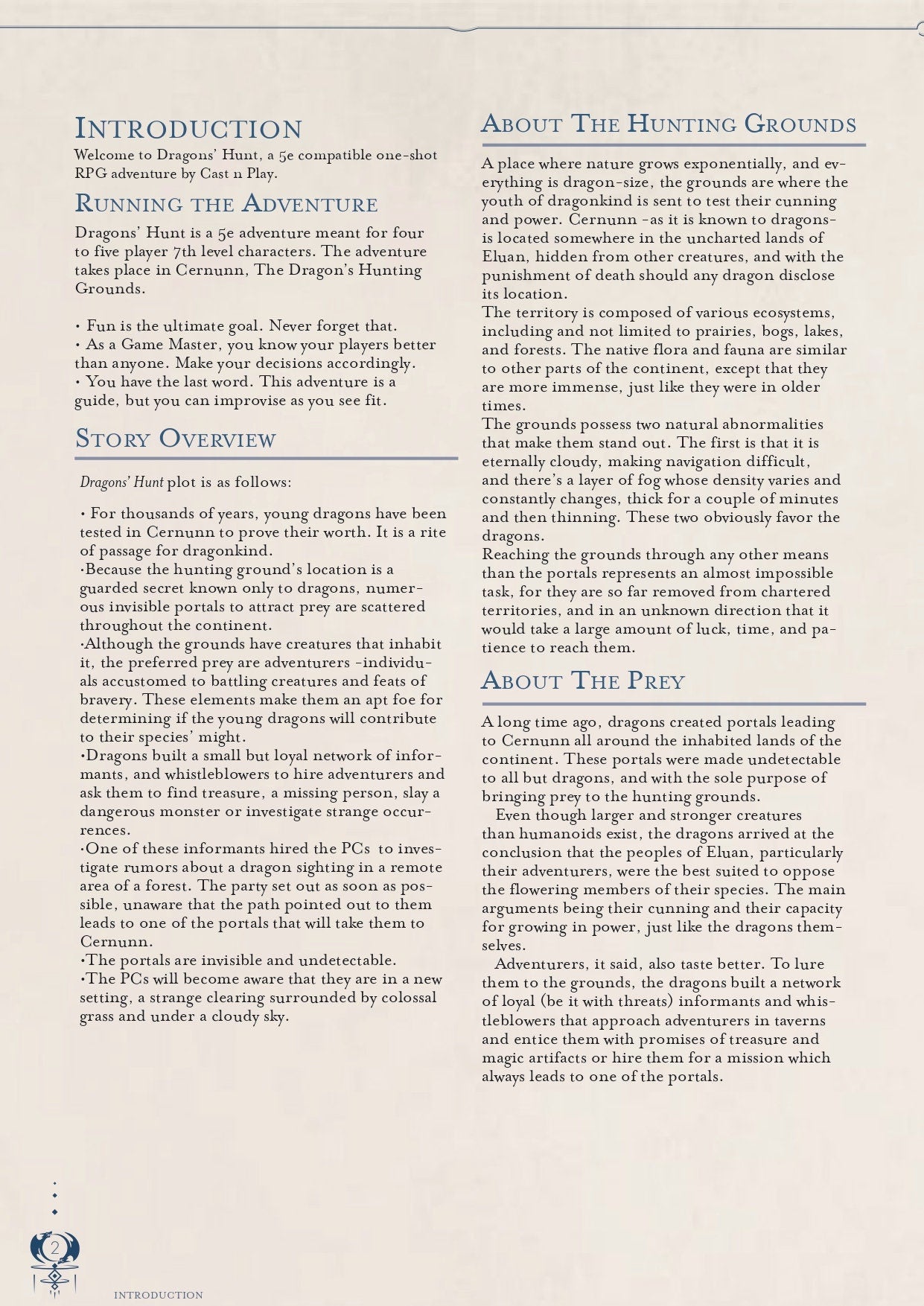 dnd Dungeon Master's 5e adventure story dragon's hunt PDF guide for Dungeons and Dragons 5th edition dnd character stats RPG tabletop game.