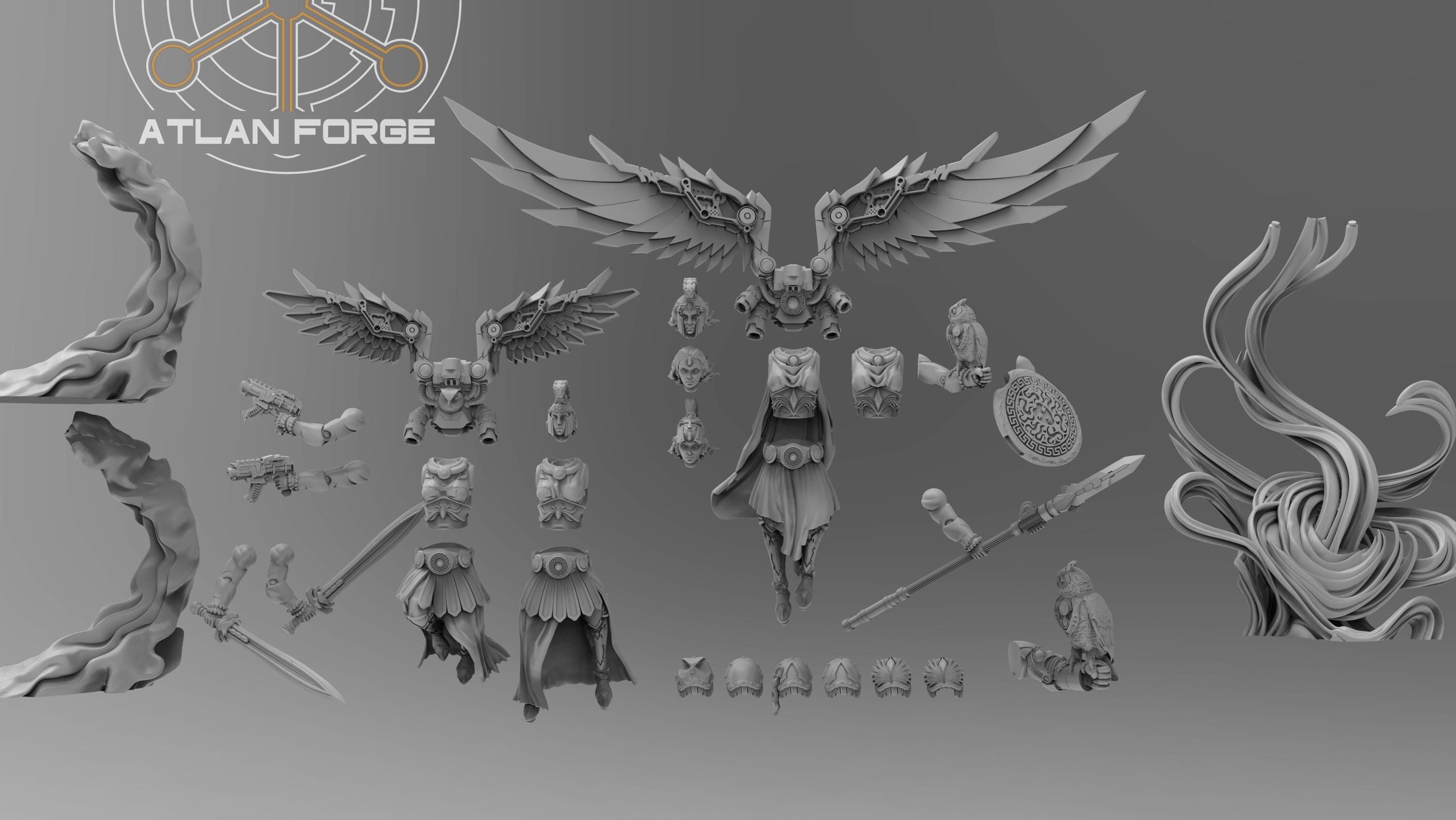 High Priestess of the Athenai 32mm sci-fi fantasy miniature tabletop games grimdark RPGs dnd wargaming miniature dungeons and dragons