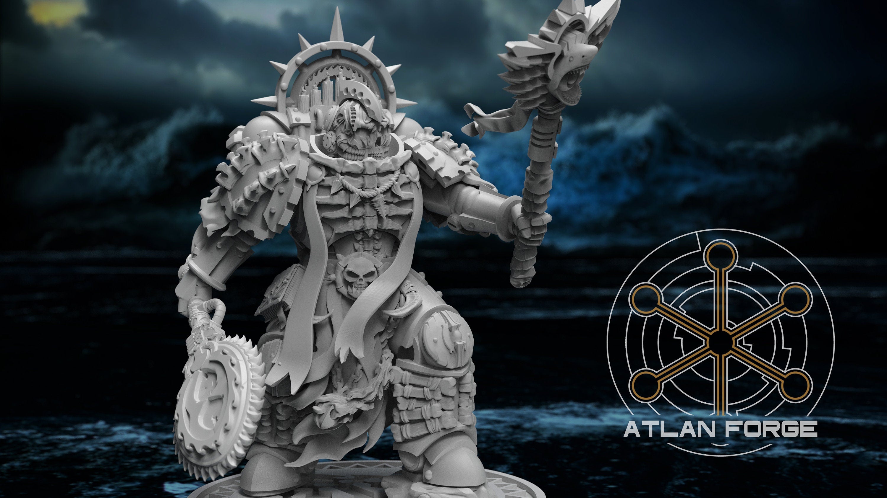 Irirangi Wai Toa Tohunga High Priest 32mm Resin Miniature – Fantasy Hero for DnD and Wargaming