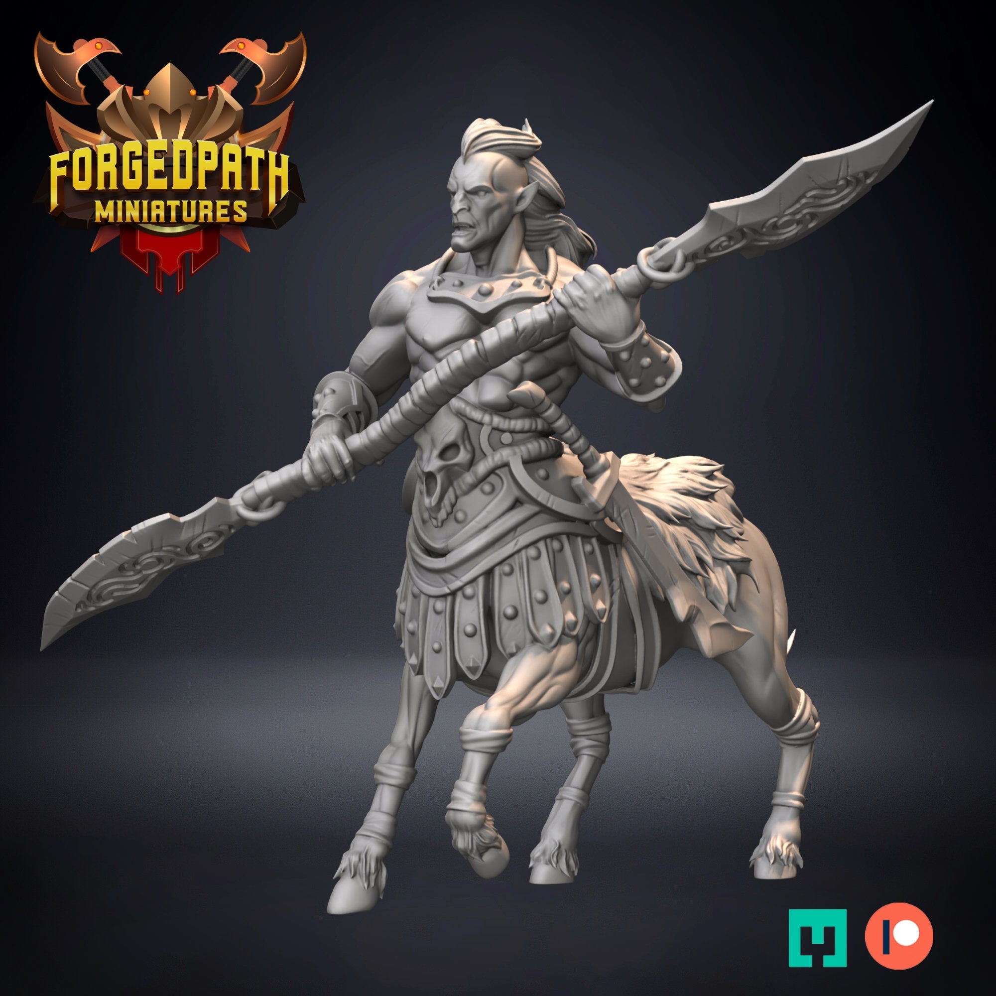 Greek Spartans Centaurs  warriors dnd fantasy tabletop wargames 32mm