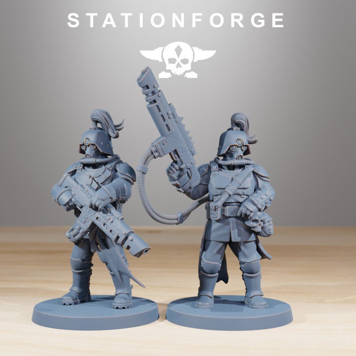 Corrupted Guard The Forsaken 32mm sci-fi fantasy miniature for tabletop games grimdark RPGs dnd wargaming miniature dungeons and dragons
