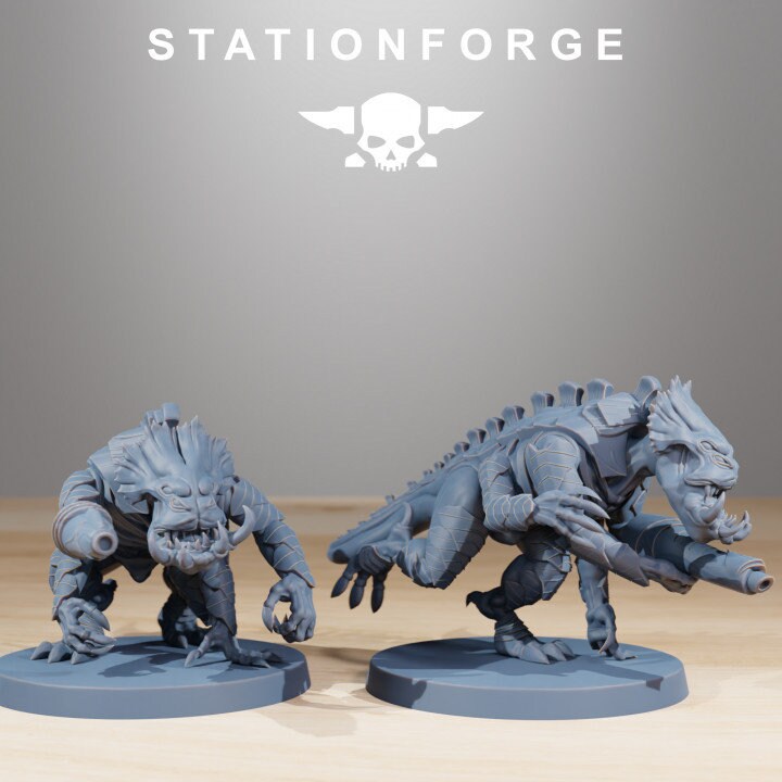 Xenarid Infantry 32mm sci-fi fantasy miniature for tabletop games grimdark RPGs dnd wargaming miniature dungeons and dragons