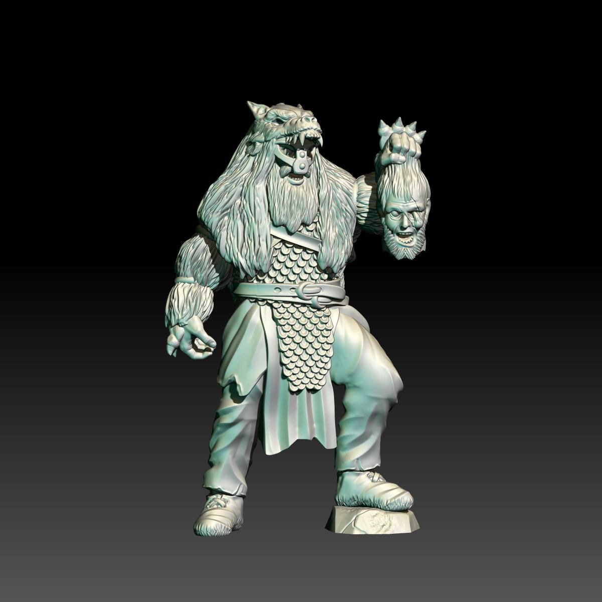 Hillmen berserker 28mm miniatures dnd mini wargaming miniatures dungeon and dragons miniatures for painting fantasy miniatures gift