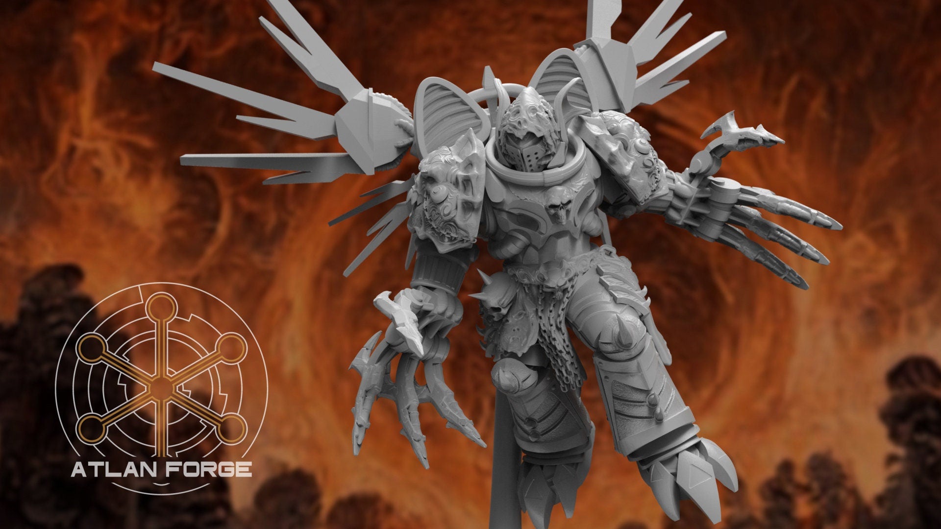 Nekramoroi Spiridus 32mm sci-fi fantasy miniature for tabletop games grimdark RPGs dnd wargaming miniature dungeons and dragons painting